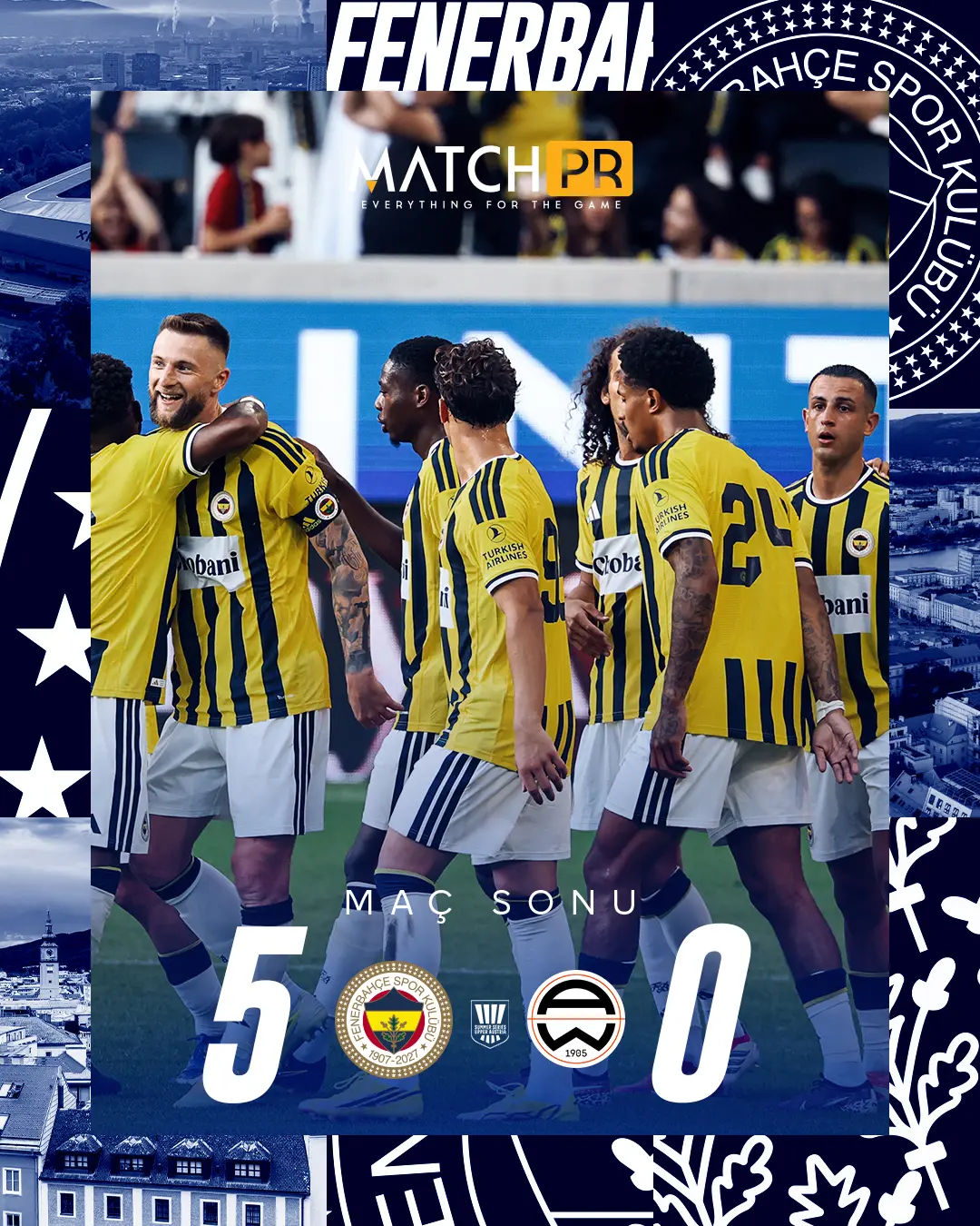 Fenerbahçe Avusturya Kampında Admira Wacker'i 5-0 Mağlup Etti