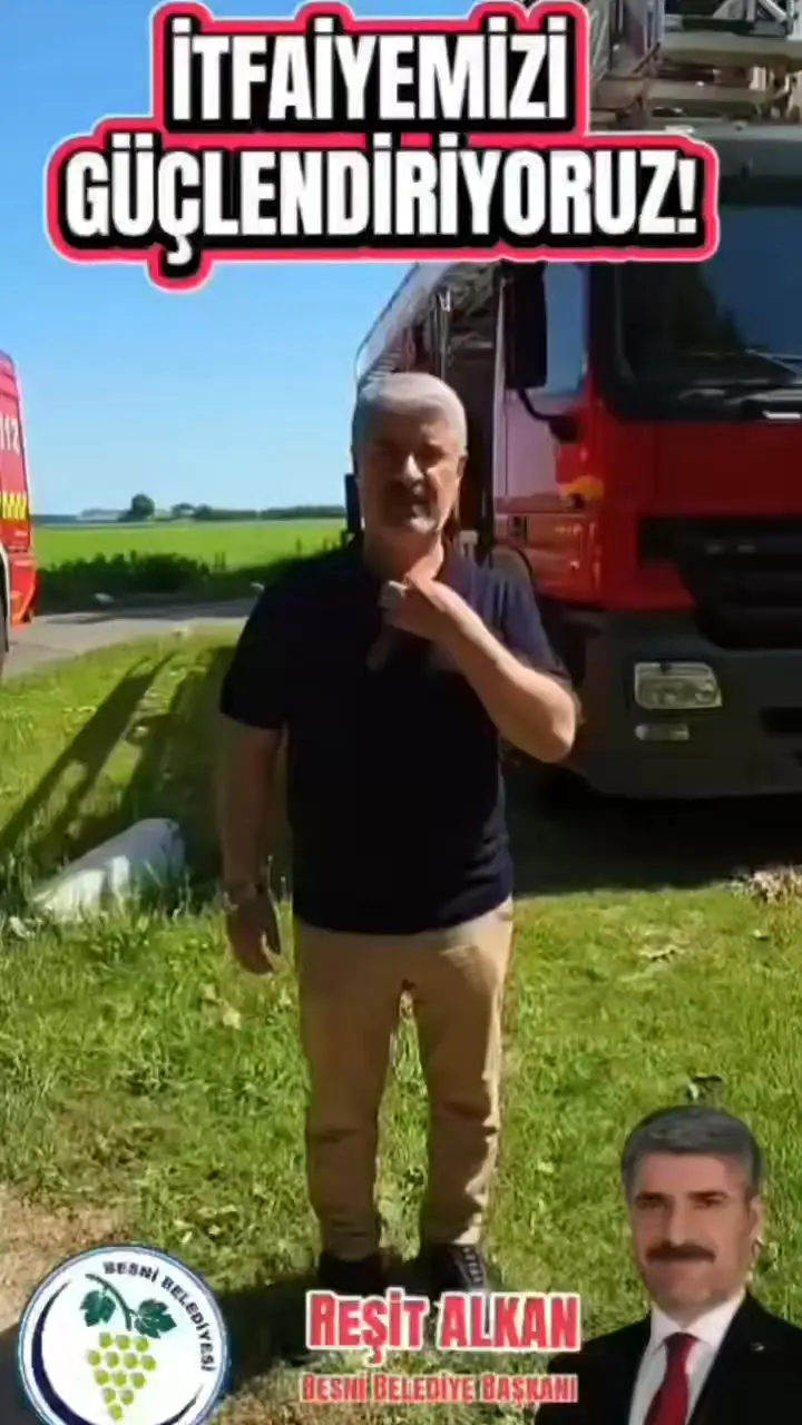 Besni Belediyesi'nden Yeni İtfaiye Araçlarına Yatırım