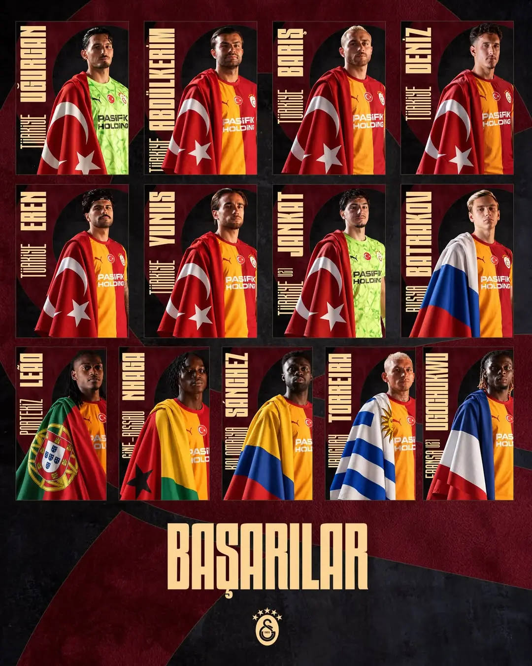 Galatasaray Spor Kulübü'nden Milli Takım Futbolcularına Başarı Dileği