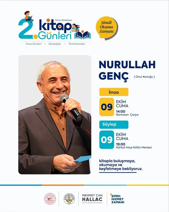 Nurullah Genç Kahta'ya Geliyor! - Kahta 2. Kitap Günleri