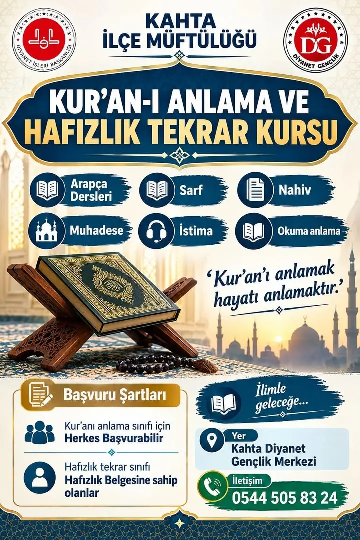 Kahta Müftülüğü'nden Önemli Paylaşım