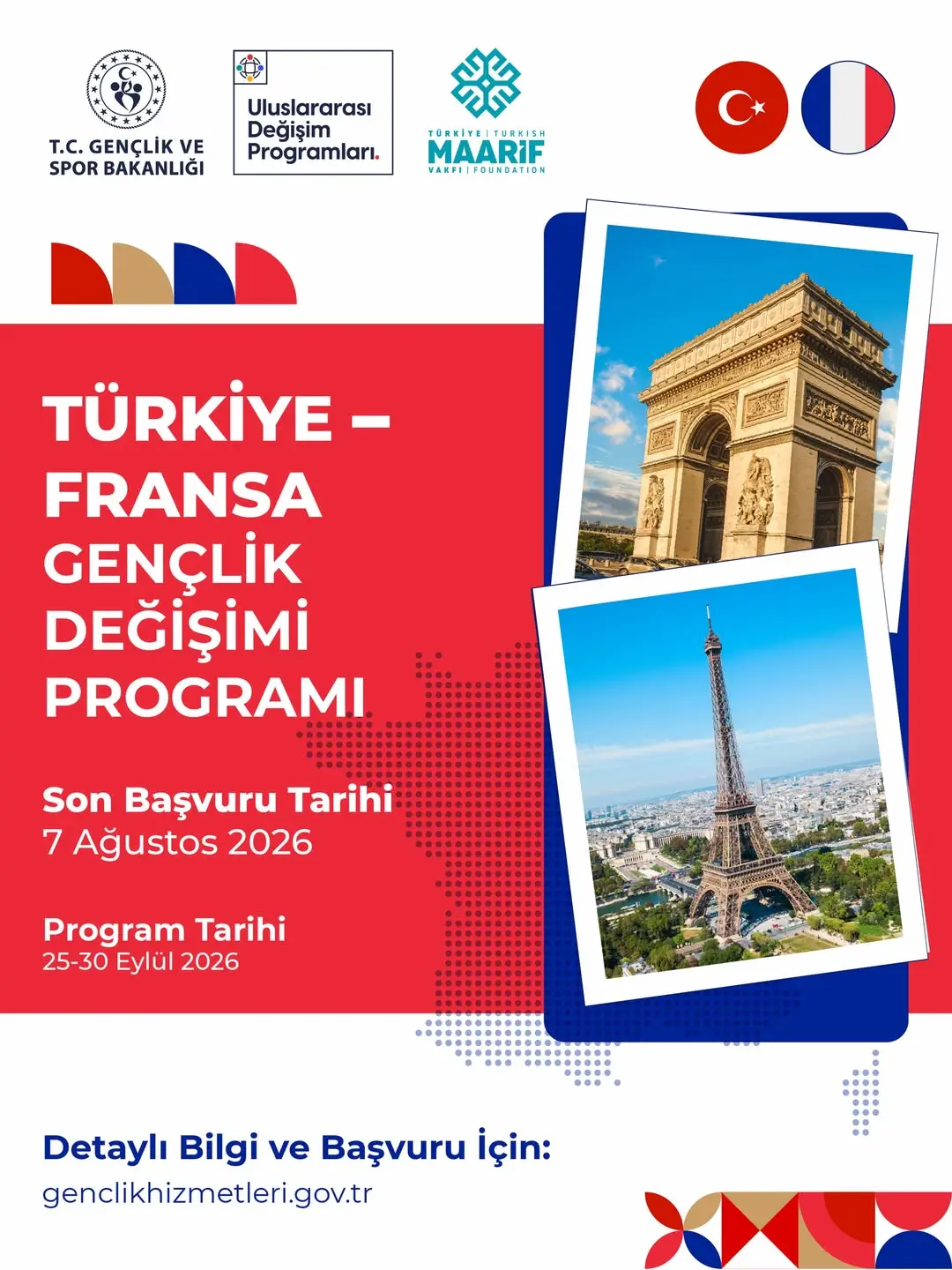 Türkiye-Fransa Gençlik Değişim Programı Başvuruları Başladı