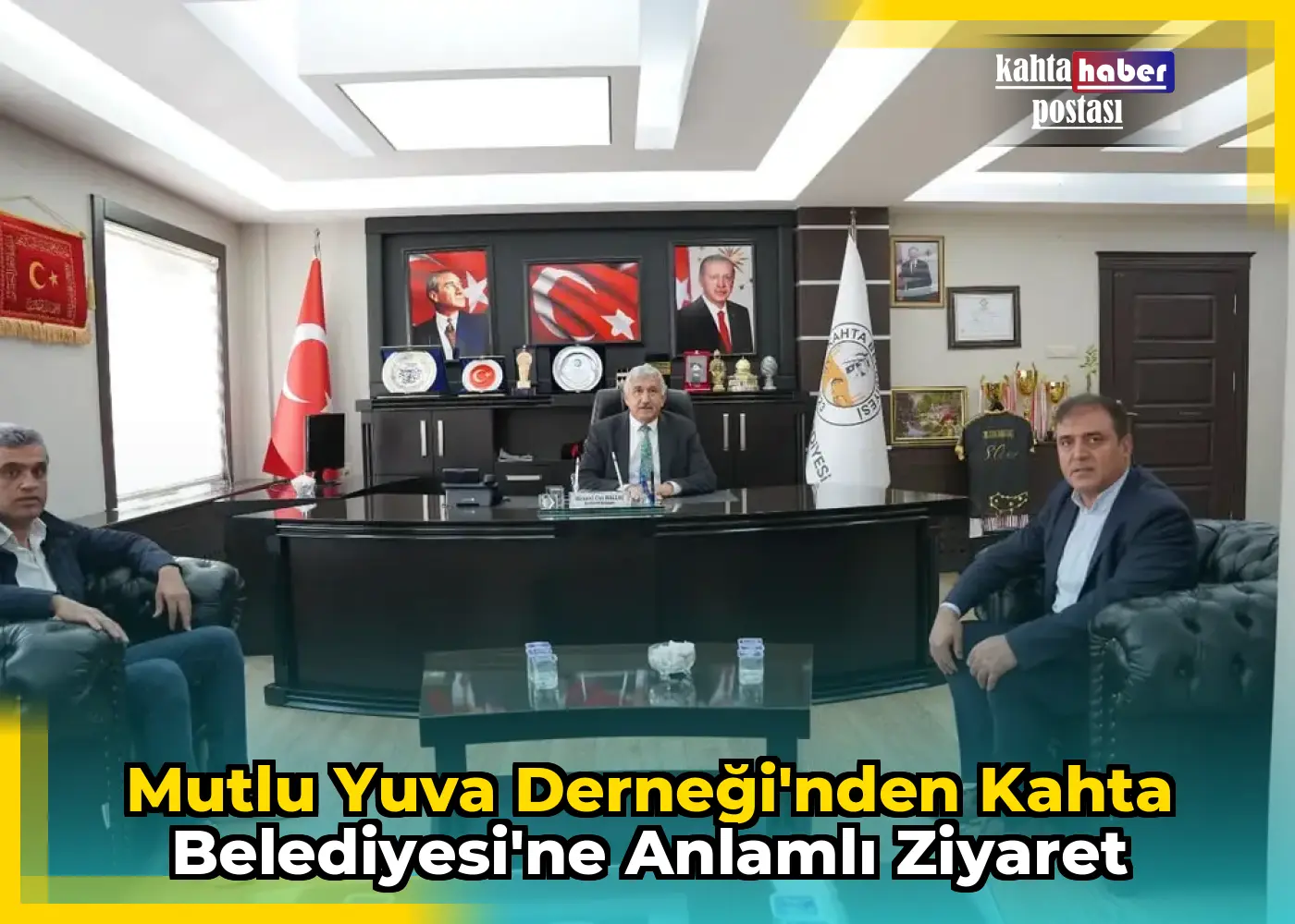 Mutlu Yuva Derneği'nden Kahta Belediyesi'ne Anlamlı Ziyaret