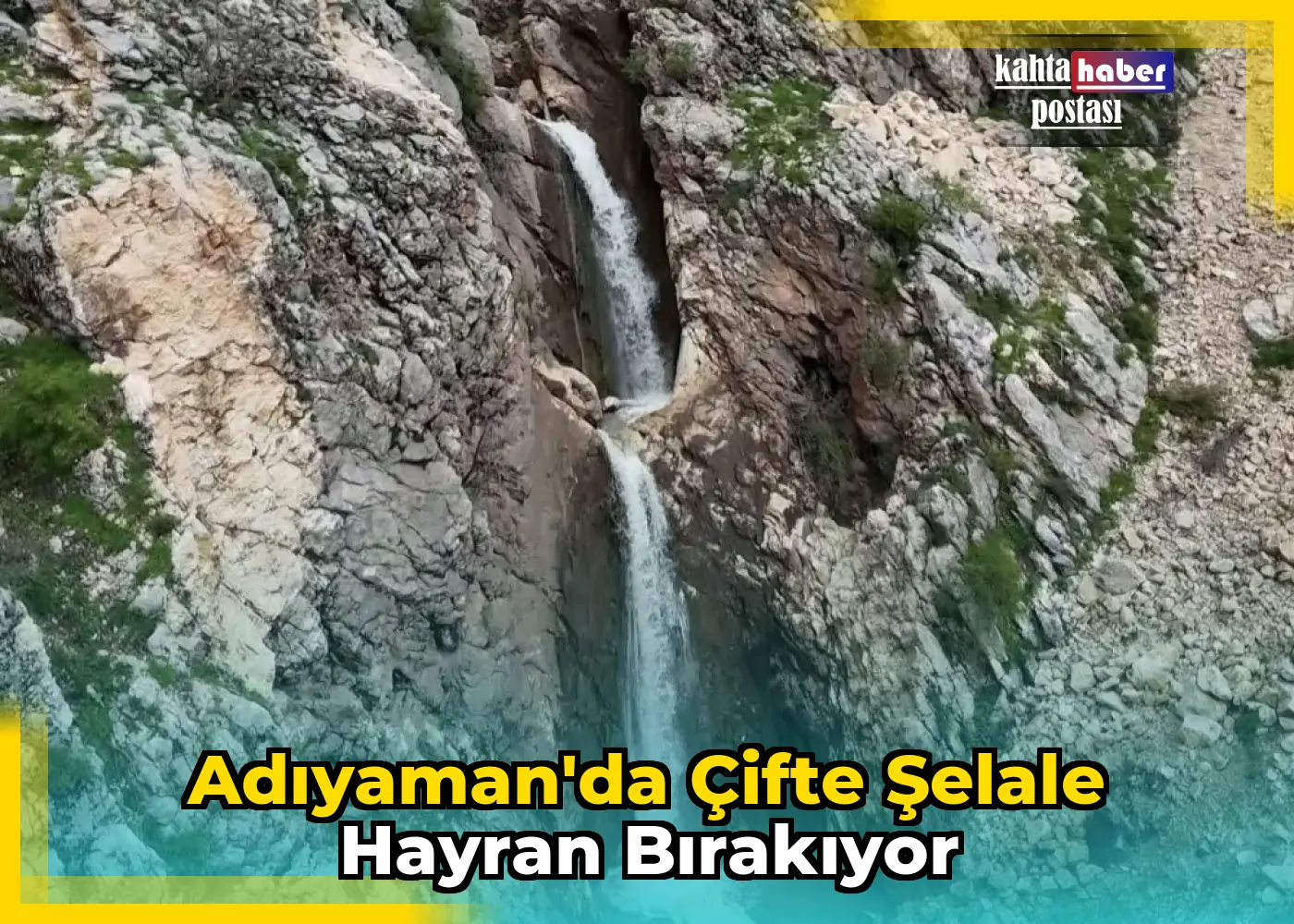 Adıyaman'da Çifte Şelale Hayran Bırakıyor