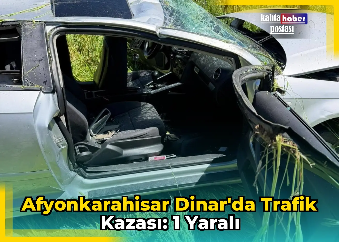 Afyonkarahisar Dinar'da Trafik Kazası: 1 Yaralı
