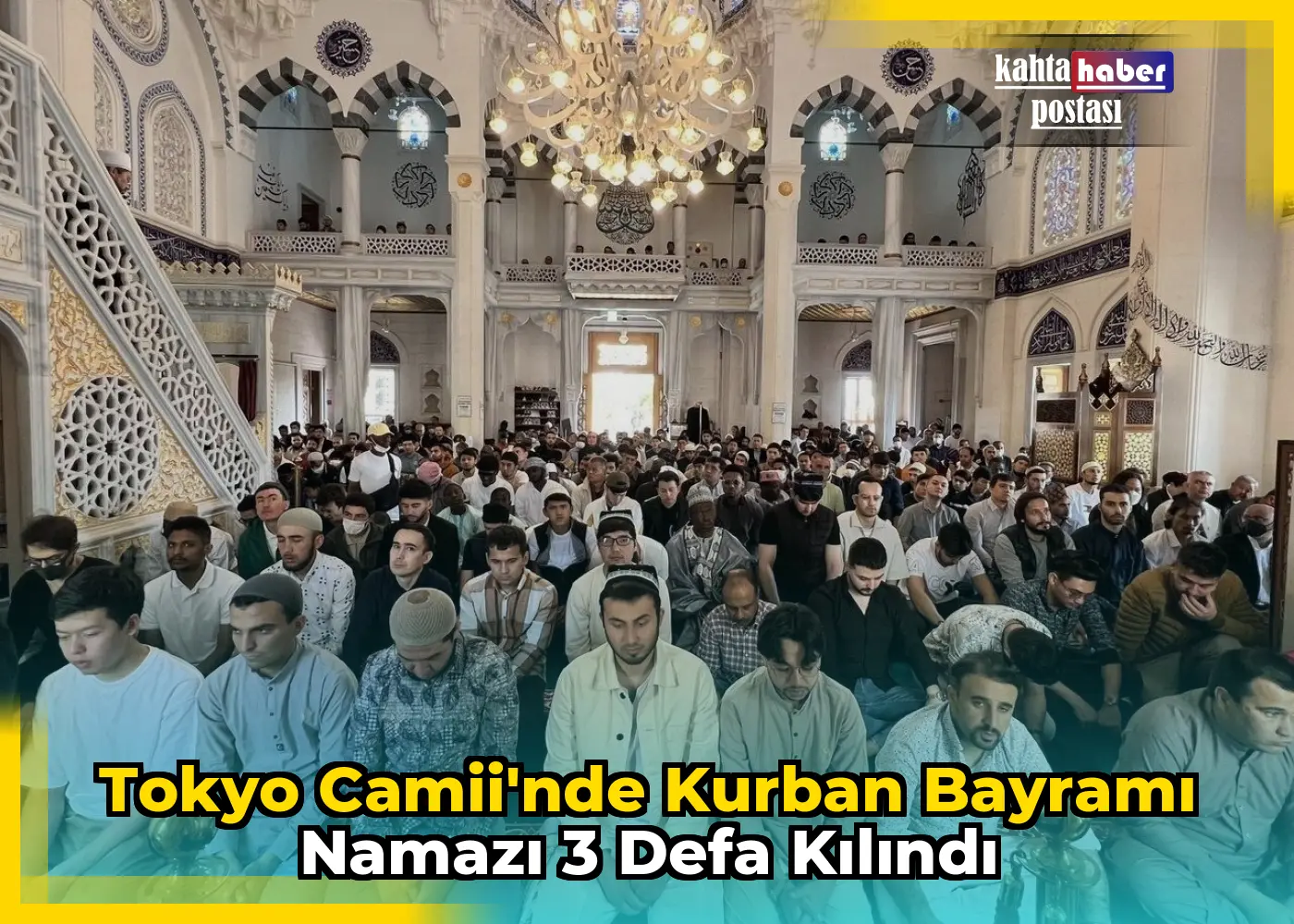 Tokyo Camii'nde Kurban Bayramı Namazı  3 Defa Kılındı