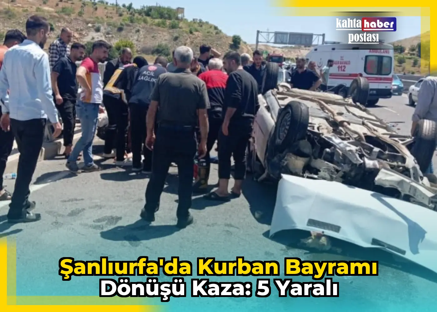 Şanlıurfa'da Kurban Bayramı Dönüşü Kaza: 5 Yaralı