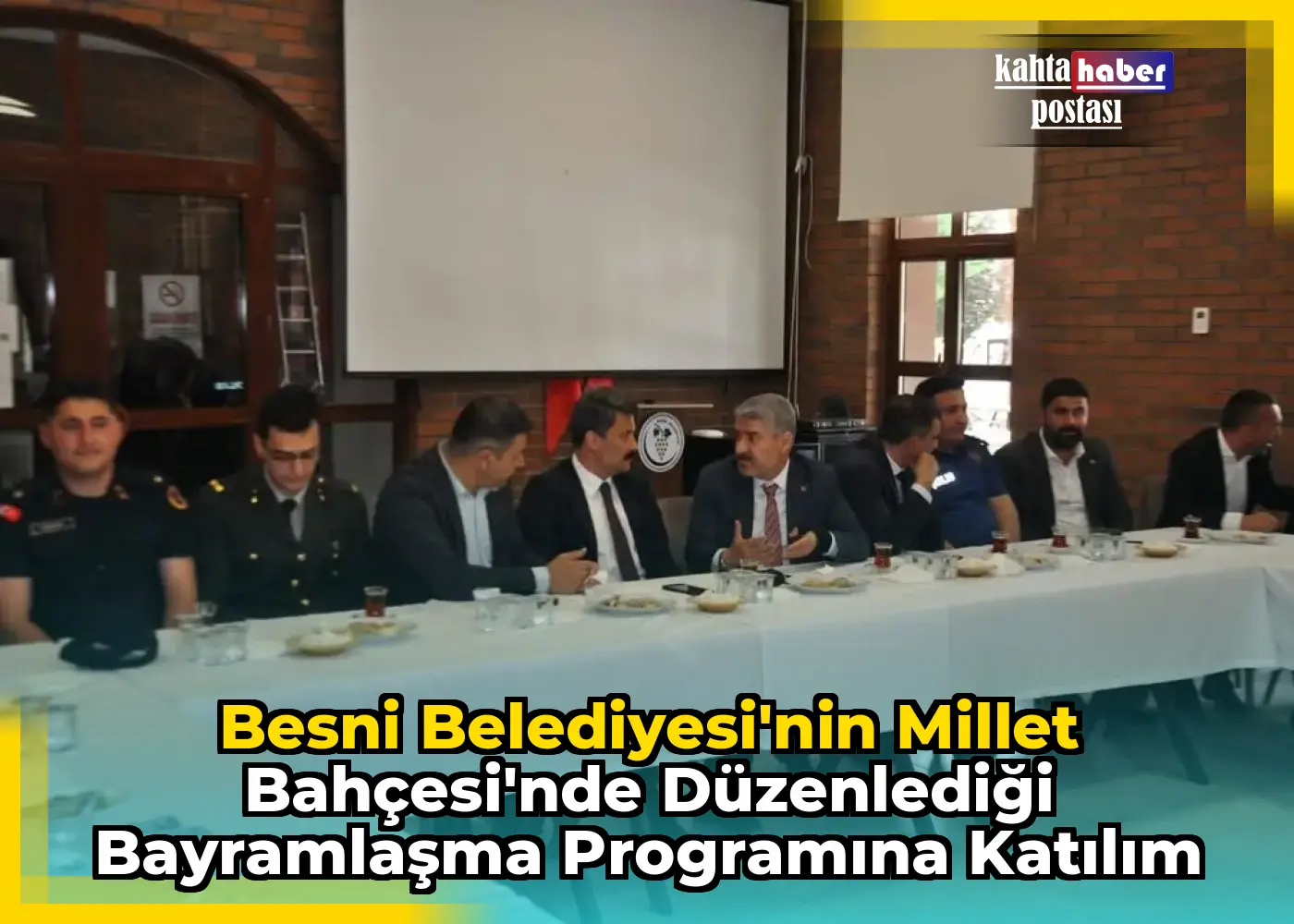 Besni Belediyesi'nin Millet Bahçesi'nde Düzenlediği Bayramlaşma Programına Katılım
