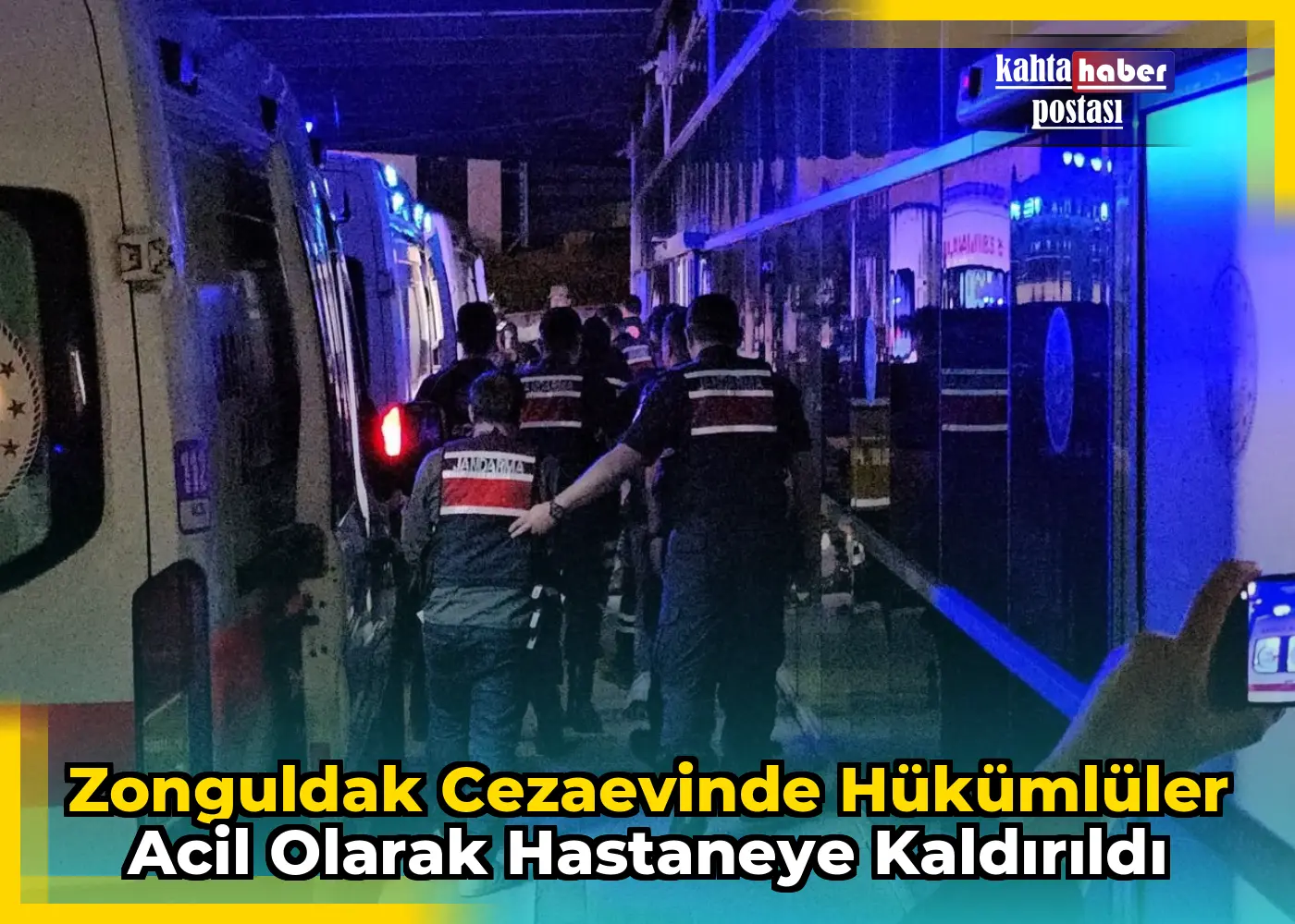 Zonguldak Cezaevinde Hükümlüler  Acil Olarak Hastaneye Kaldırıldı