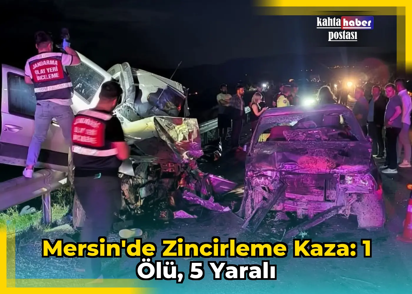 Mersin'de Zincirleme Kaza: 1 Ölü, 5 Yaralı