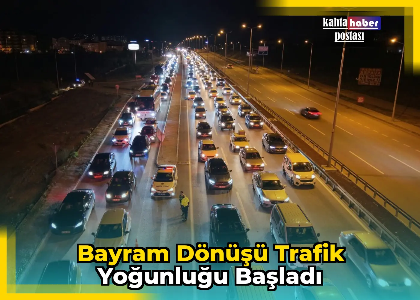 Bayram Dönüşü Trafik Yoğunluğu Başladı
