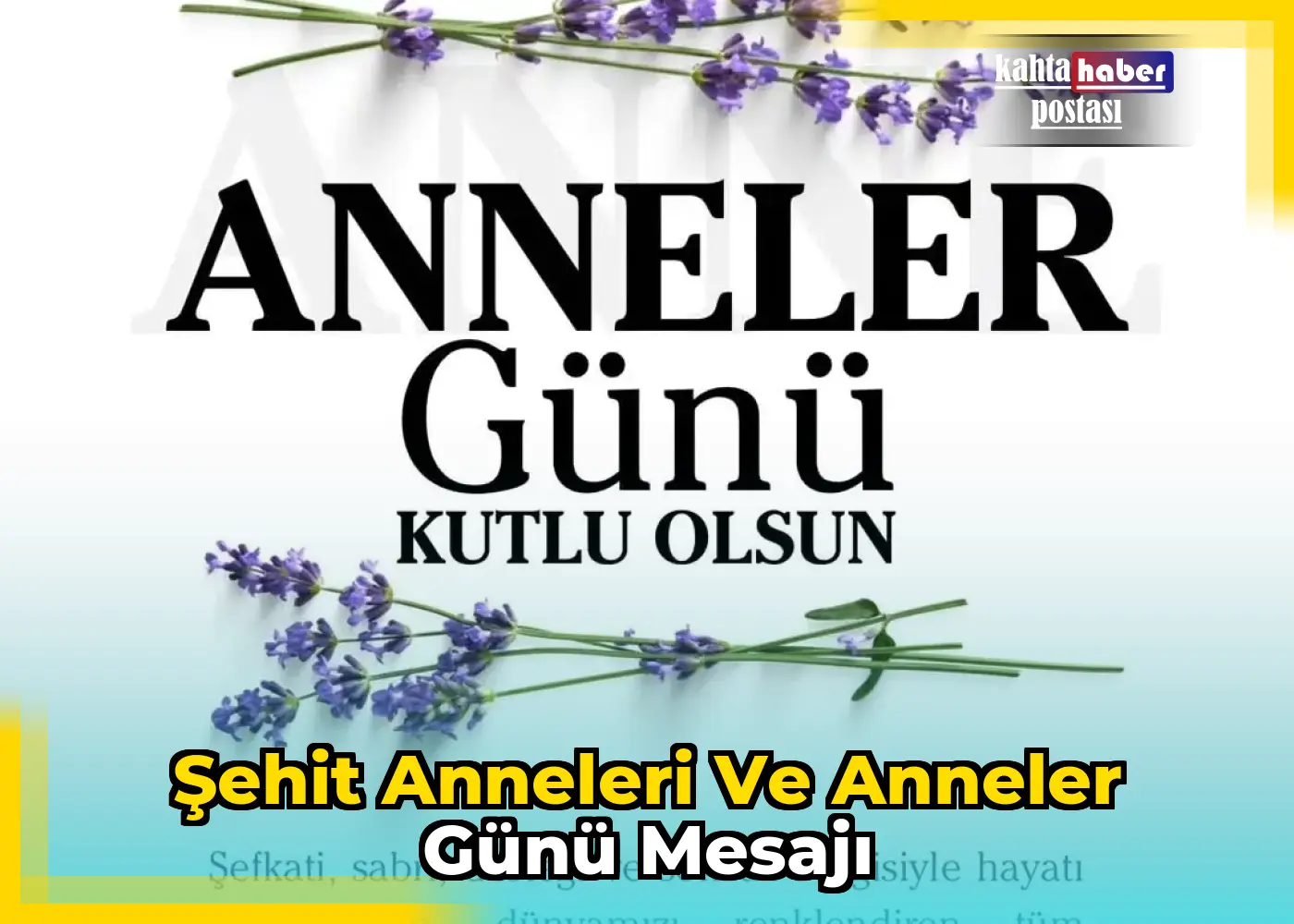 Şehit Anneleri ve Anneler Günü Mesajı