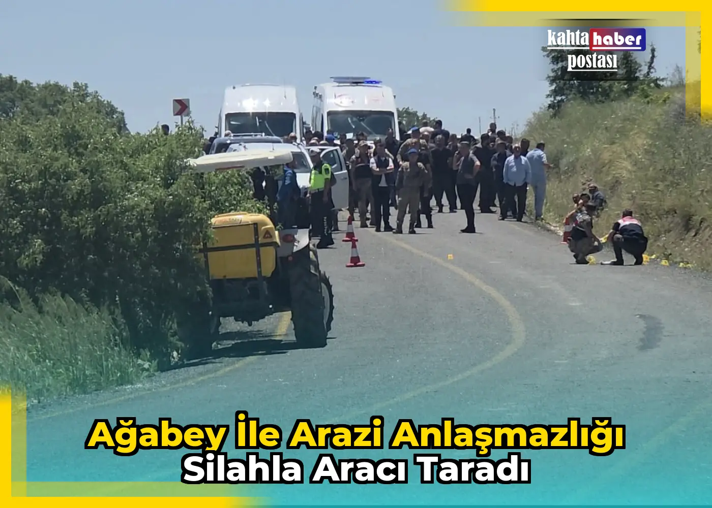 Ağabey İle Arazi Anlaşmazlığı Silahla Aracı Taradı