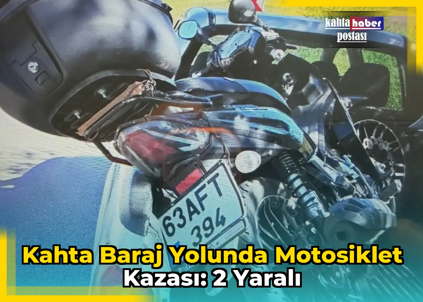 Kahta Baraj Yolunda Motosiklet Kazası: 2 Yaralı