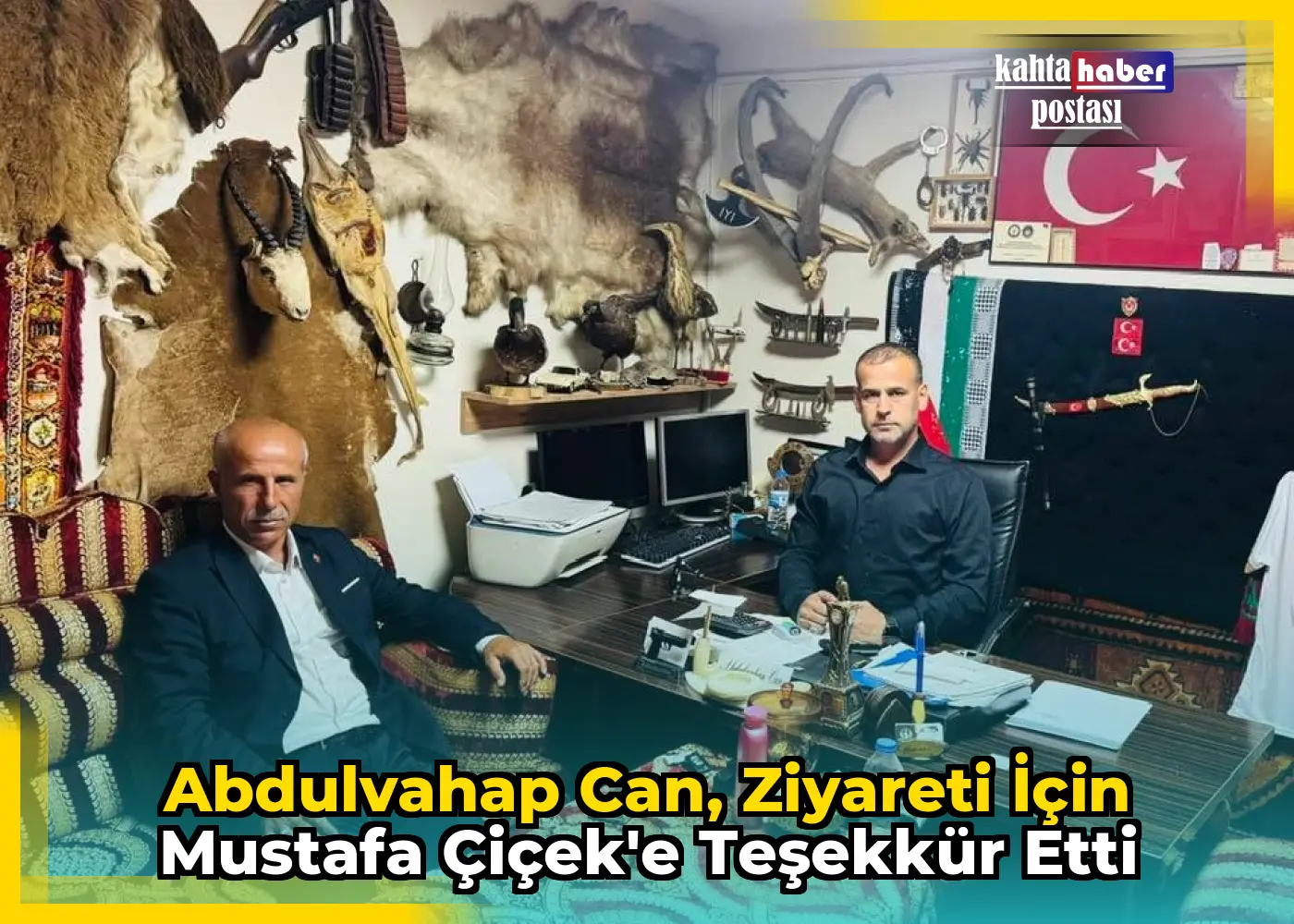 Abdulvahap Can, Ziyareti İçin Mustafa Çiçek'e Teşekkür Etti