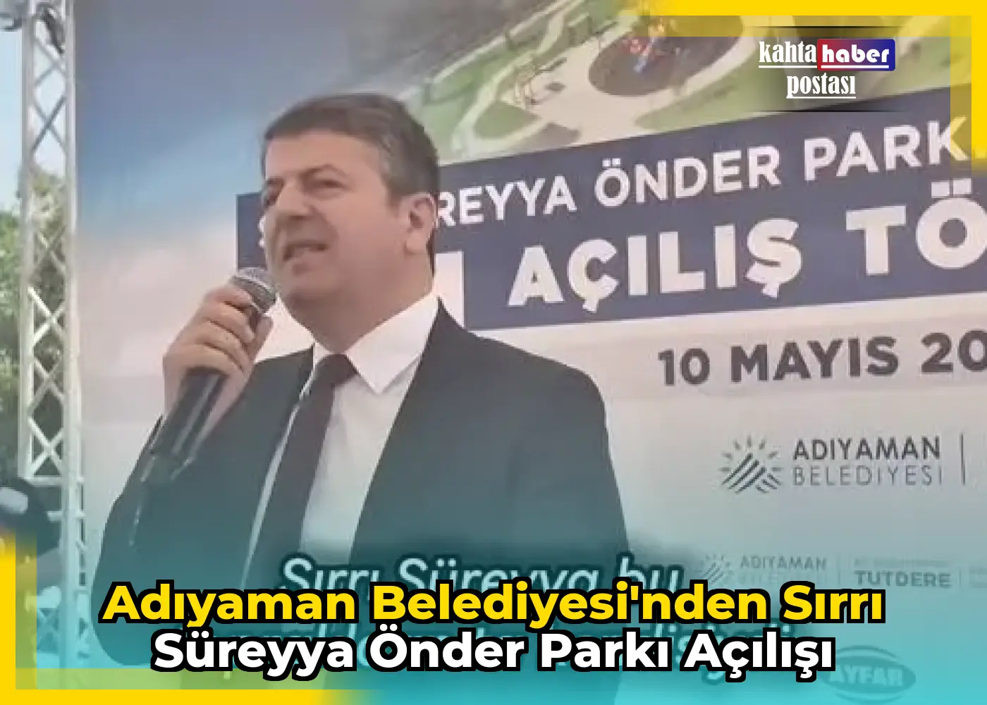 Adıyaman Belediyesi'nden Sırrı Süreyya Önder Parkı Açılışı