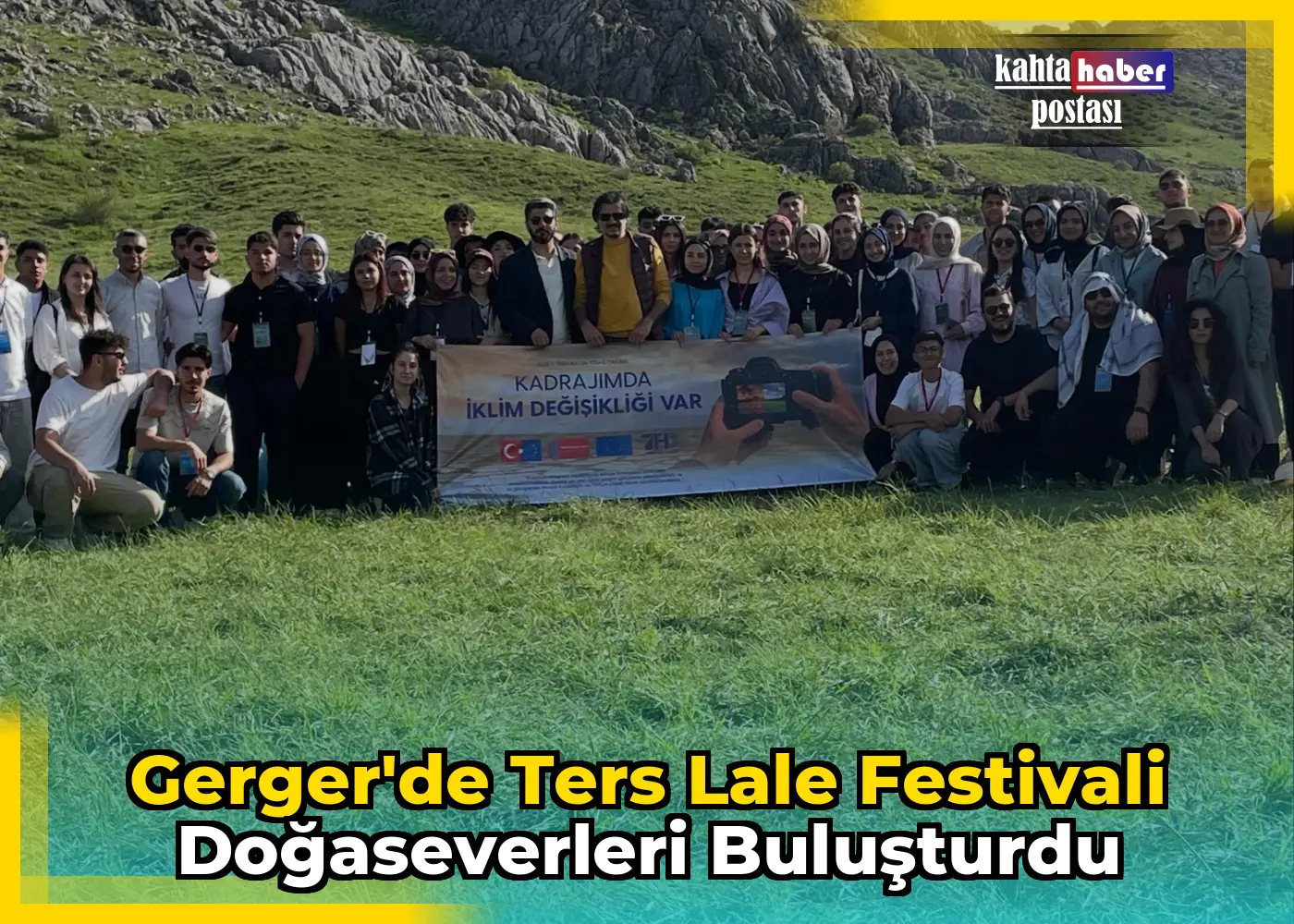Gerger'de Ters Lale Festivali Doğaseverleri Buluşturdu