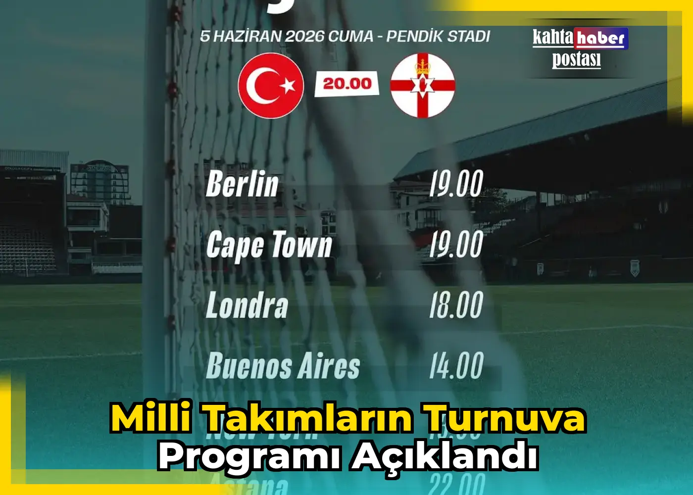 Milli Takımların Turnuva Programı Açıklandı