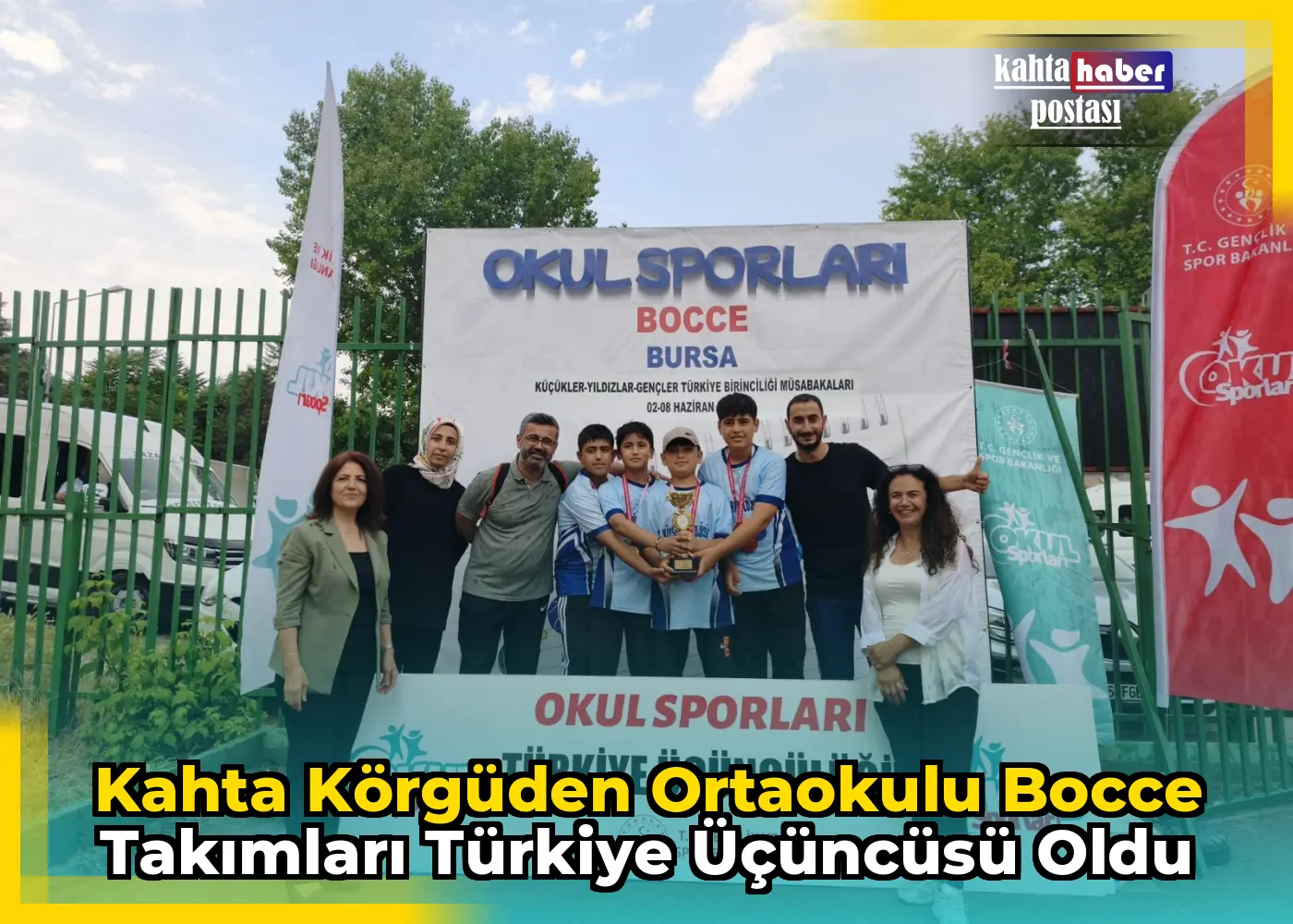 Kahta Körgüden Ortaokulu Bocce Takımları Türkiye Üçüncüsü Oldu