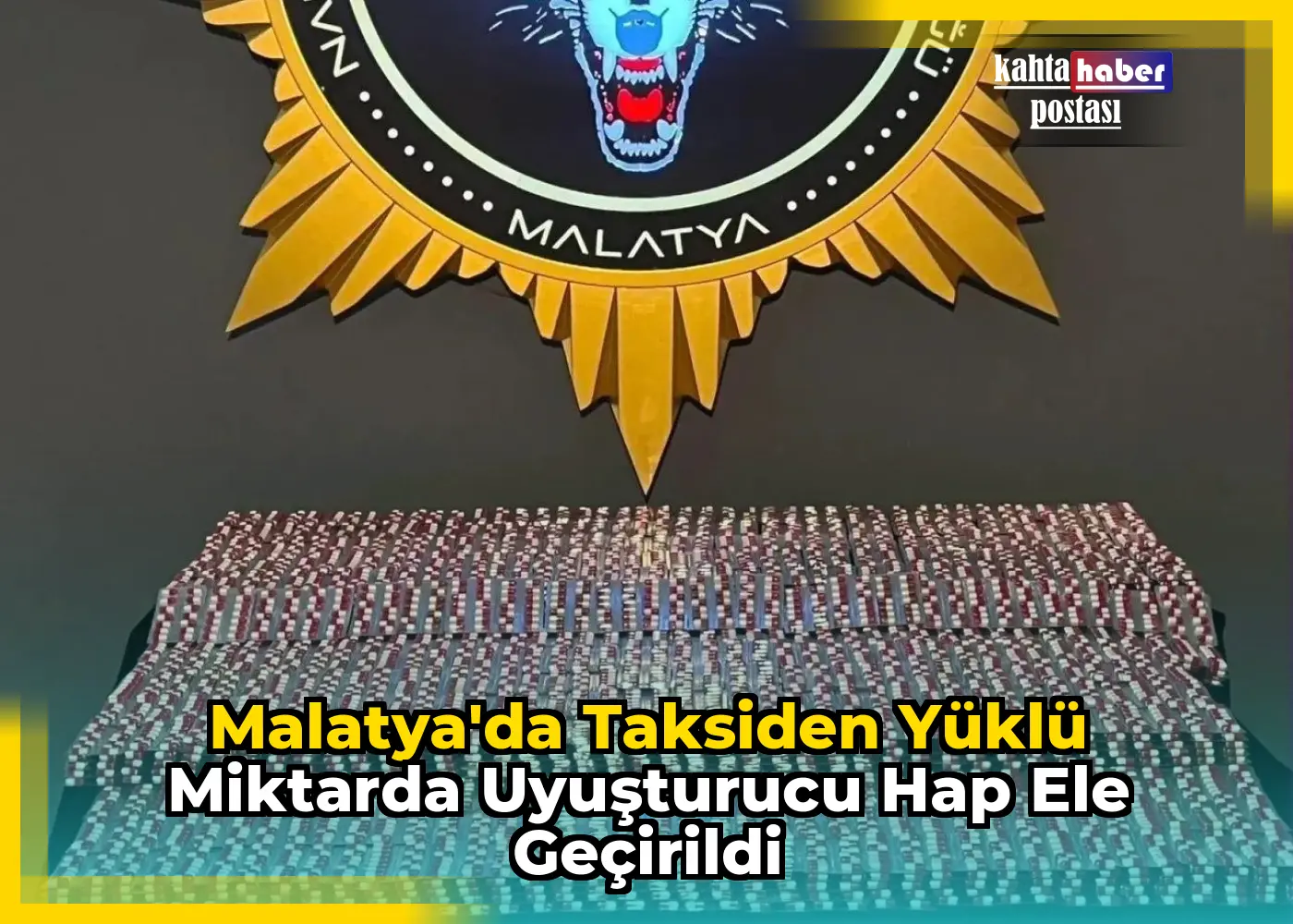 Malatya'da Taksiden Yüklü Miktarda Uyuşturucu Hap Ele Geçirildi