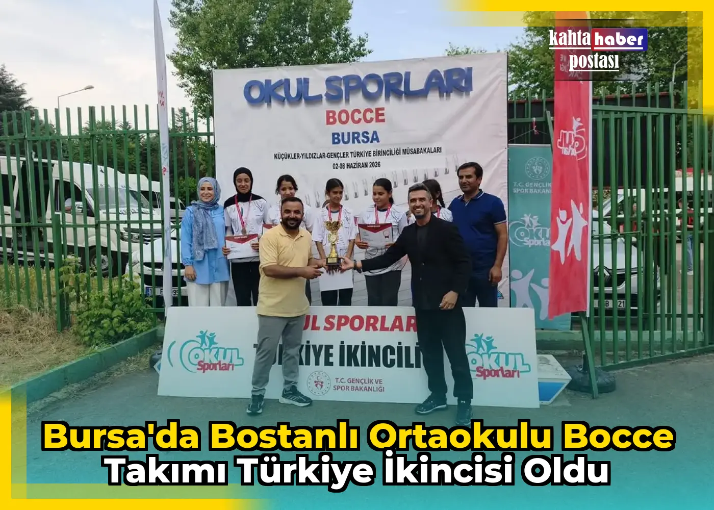 Bursa'da Bostanlı Ortaokulu Bocce Takımı Türkiye İkincisi Oldu
