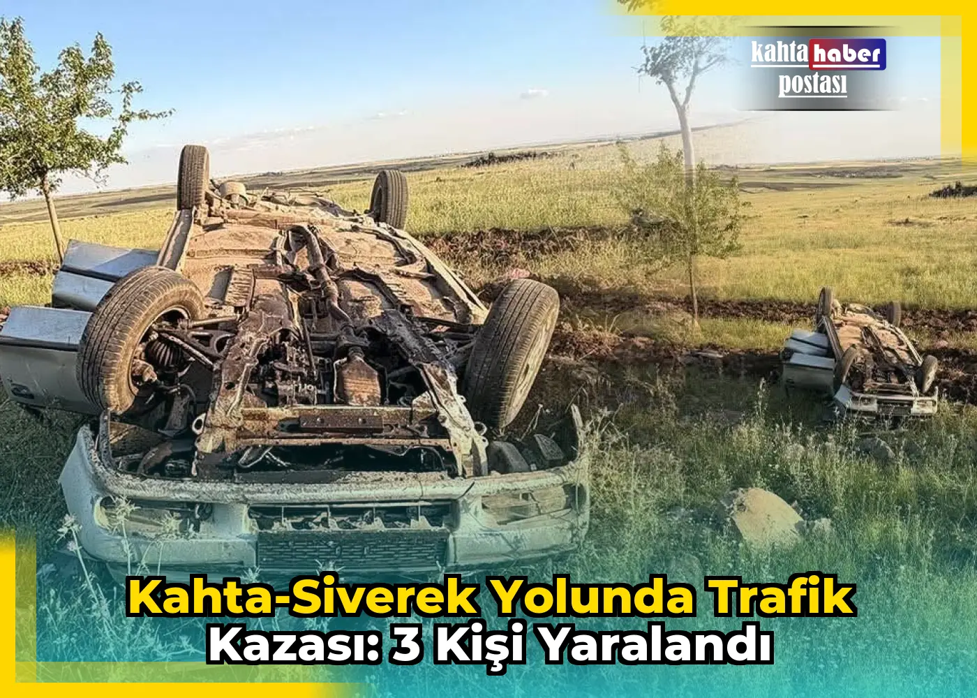 Kahta-Siverek Yolunda Trafik Kazası: 3 Kişi Yaralandı