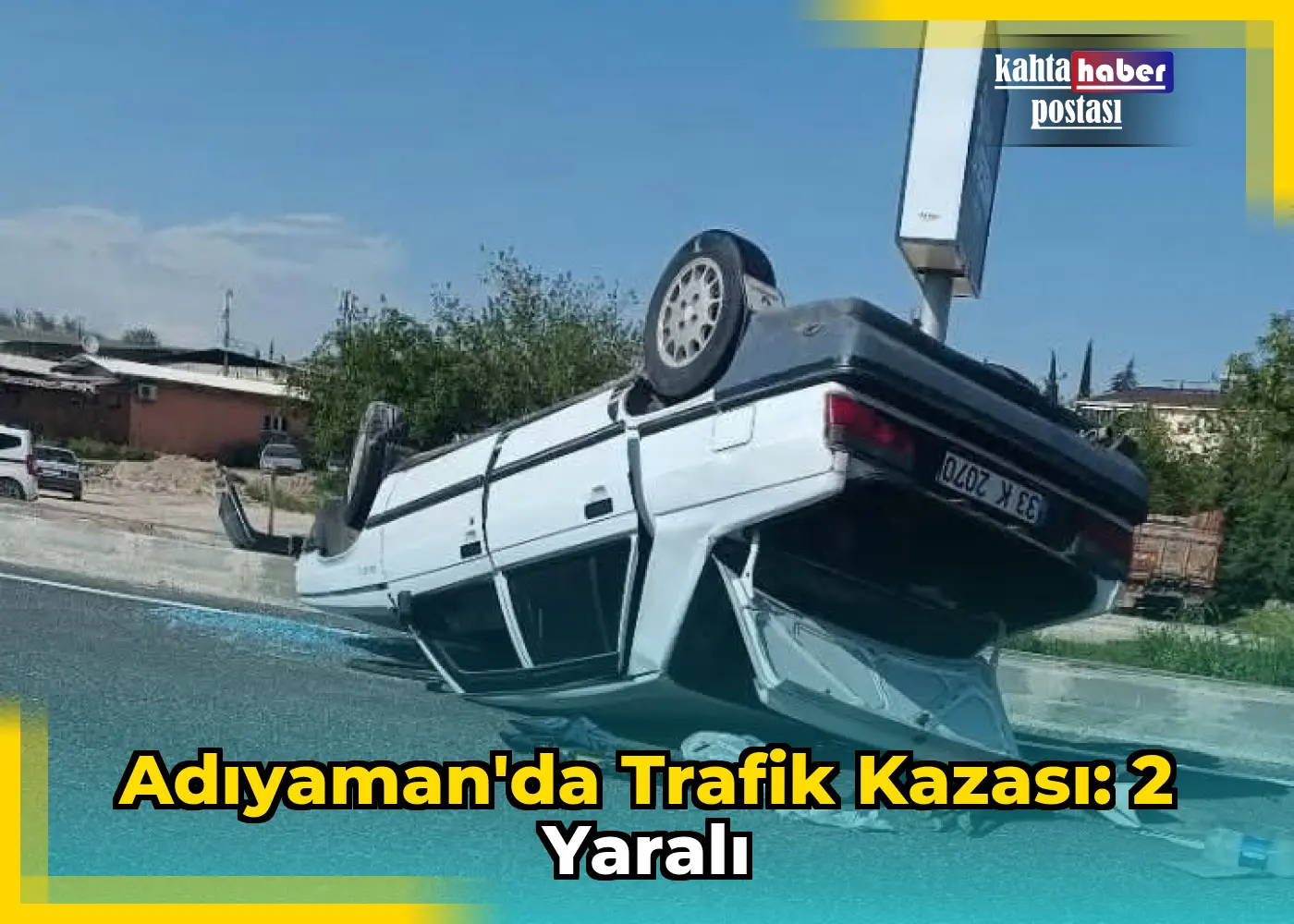 Adıyaman'da Trafik Kazası: 2 Yaralı