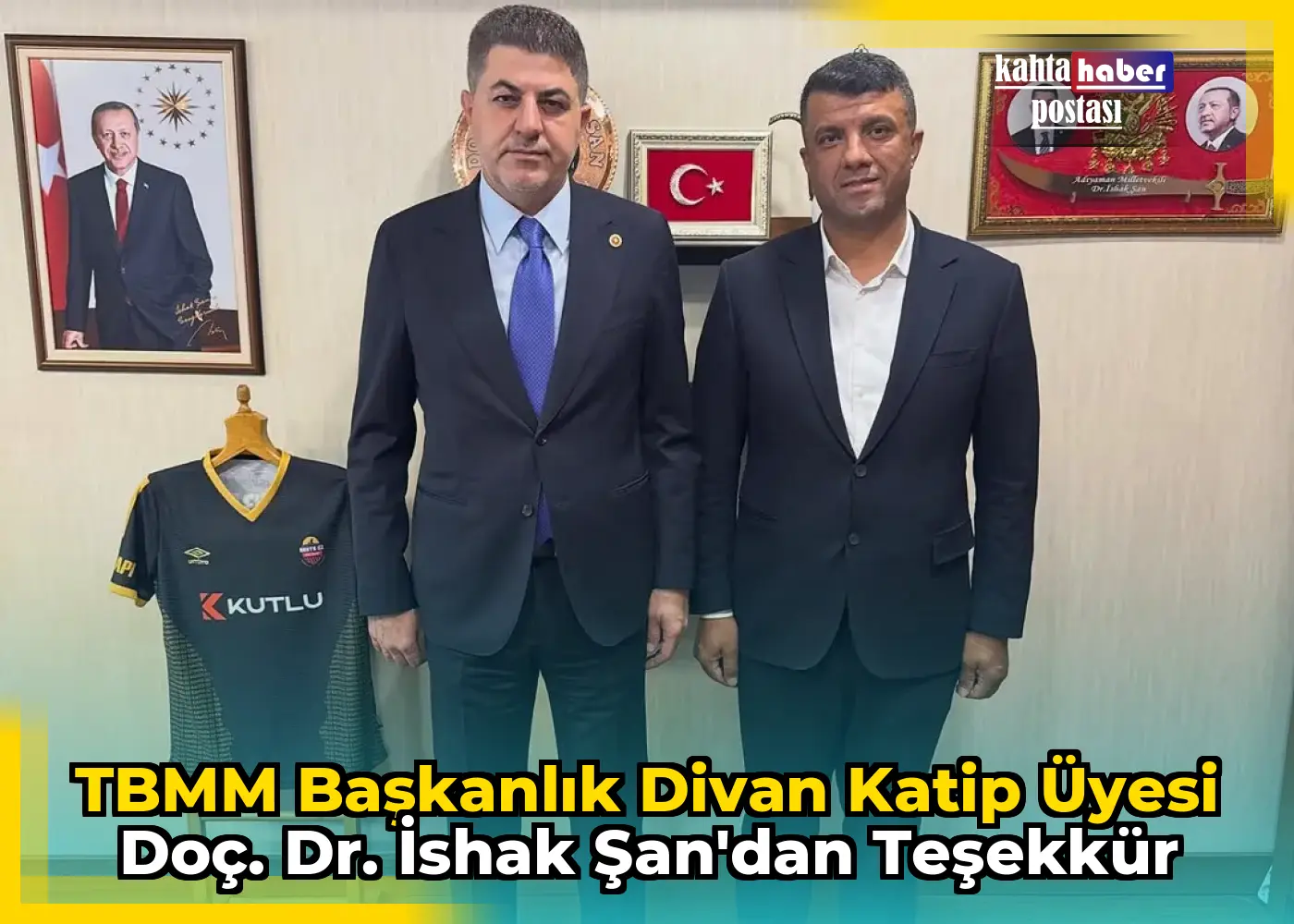 TBMM Başkanlık Divan Katip Üyesi Doç. Dr. İshak Şan'dan Teşekkür