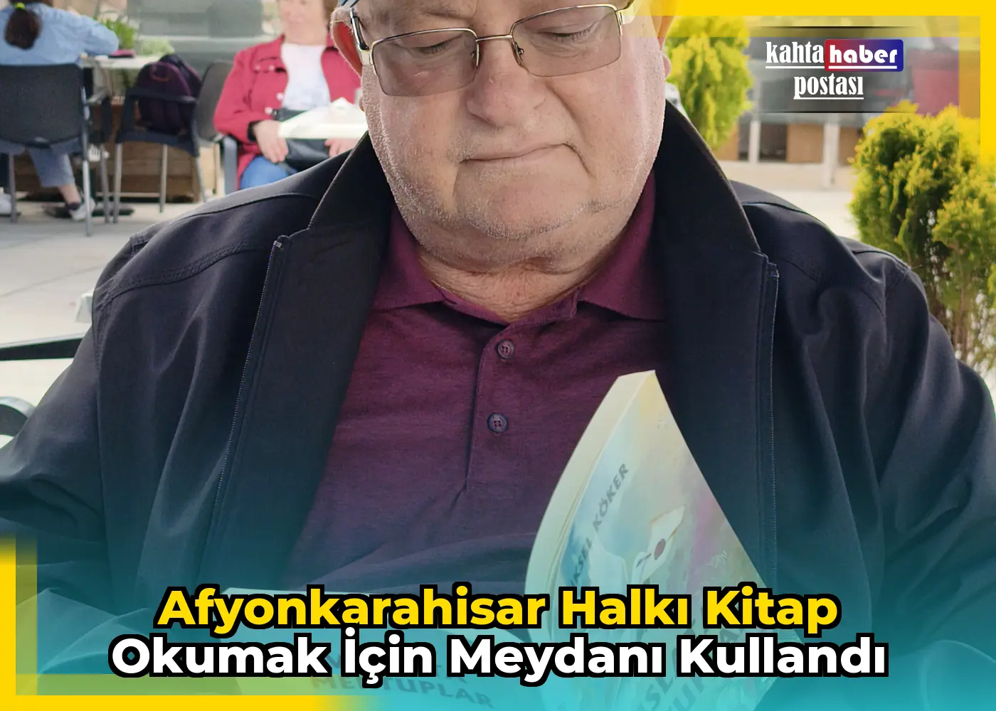 Afyonkarahisar Halkı Kitap Okumak İçin Meydanı Kullandı