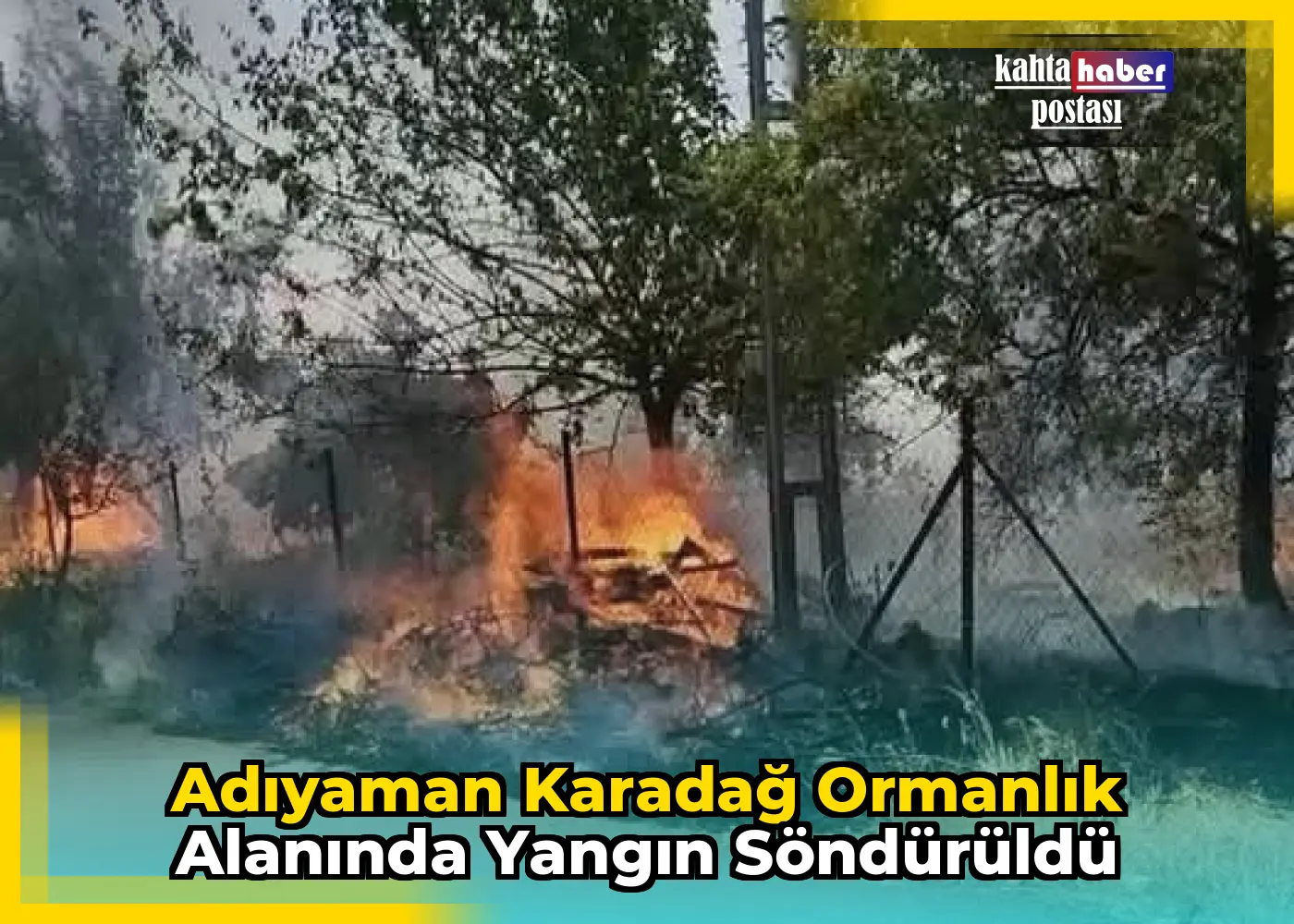 Adıyaman Karadağ Ormanlık Alanında Yangın Söndürüldü