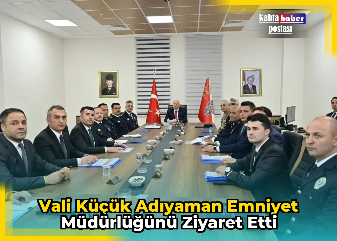 Vali Küçük Adıyaman Emniyet Müdürlüğünü Ziyaret Etti