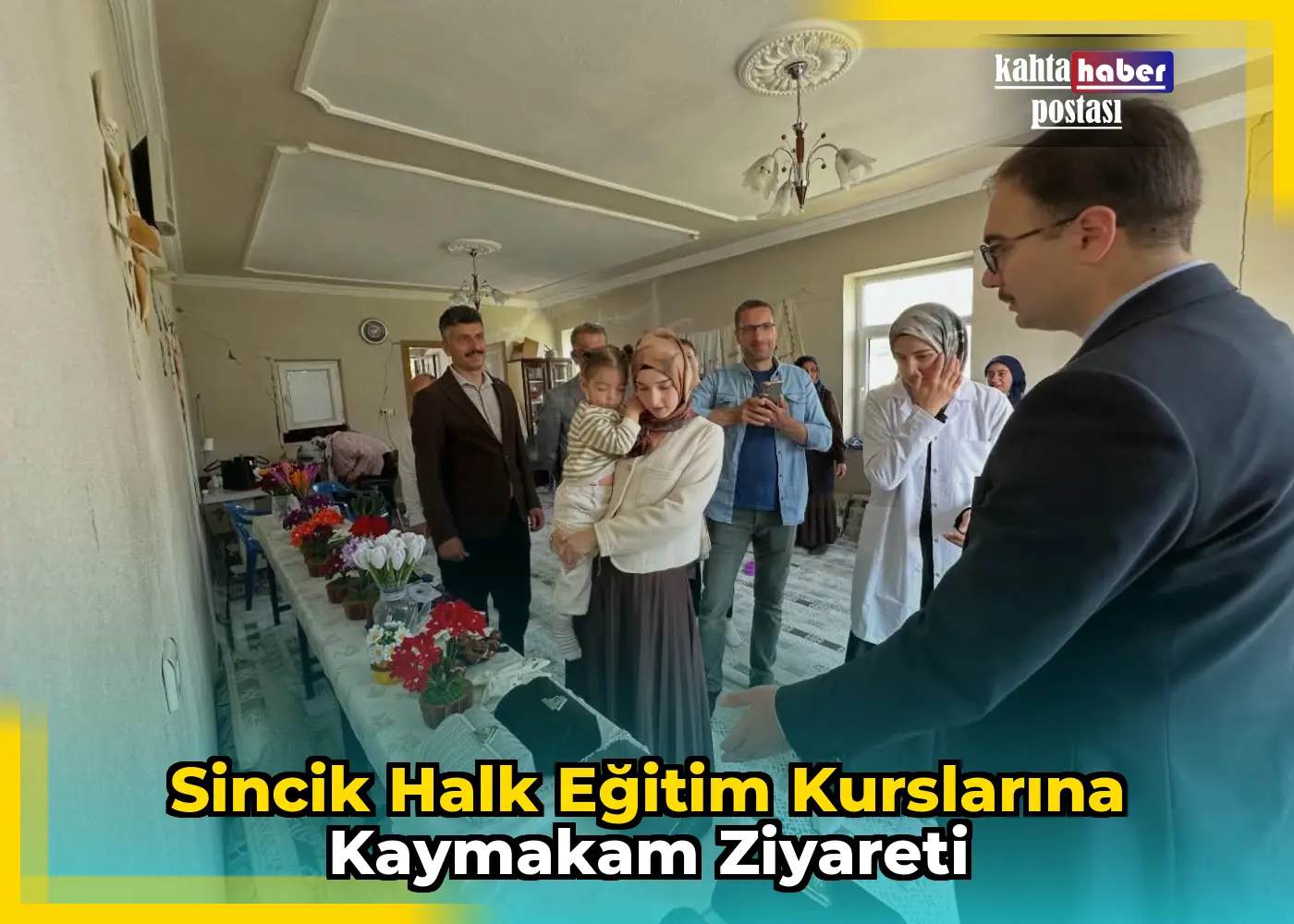 Sincik Halk Eğitim Kurslarına Kaymakam Ziyareti