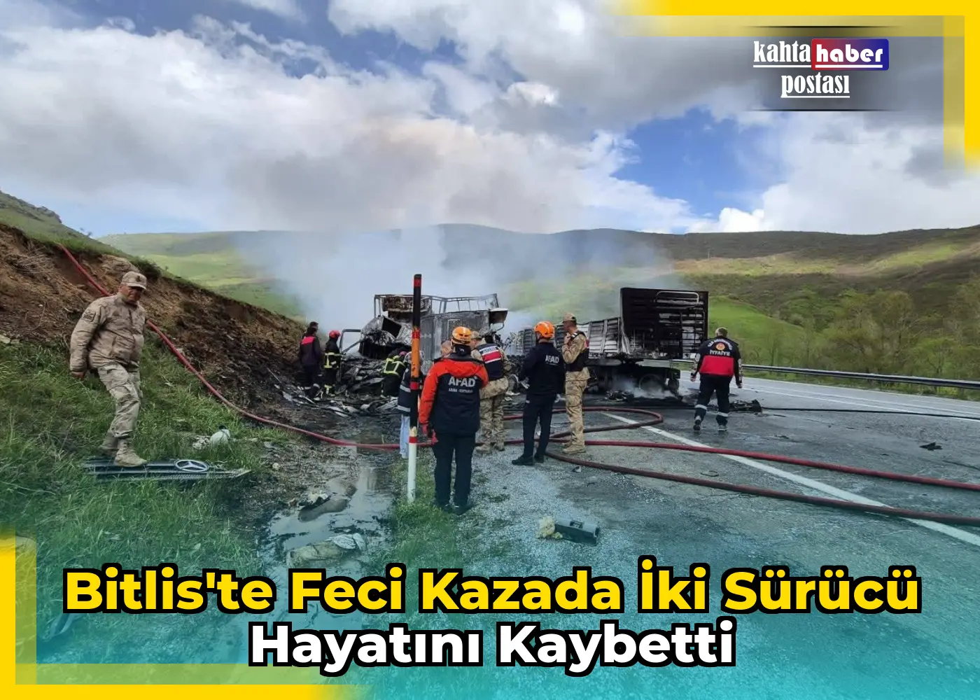 Bitlis'te Feci Kazada İki Sürücü Hayatını Kaybetti