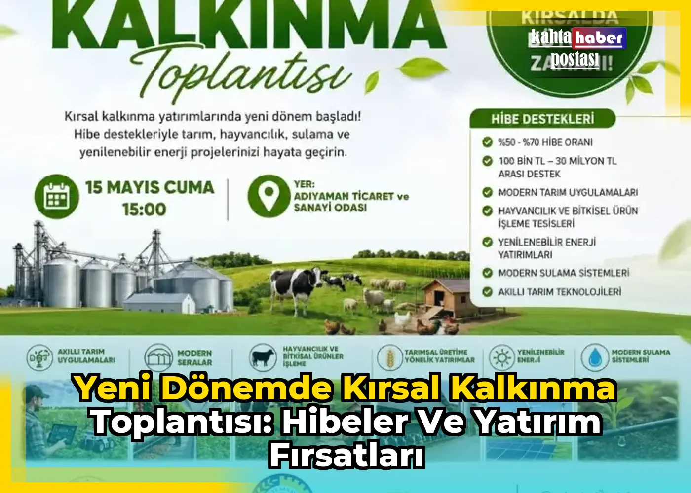 Yeni Dönemde Kırsal Kalkınma Toplantısı: Hibeler ve Yatırım Fırsatları