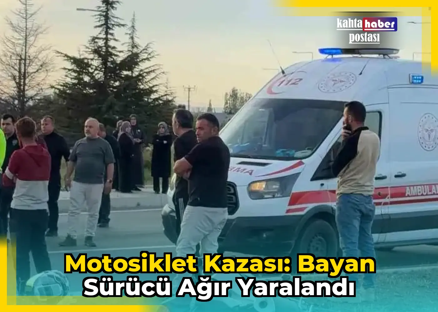 Motosiklet Kazası: Bayan Sürücü Ağır Yaralandı