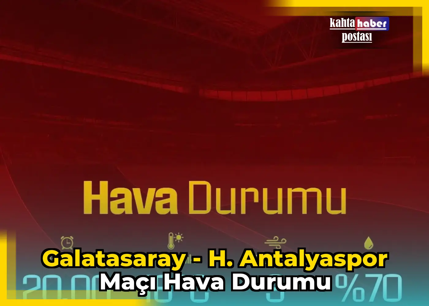 Galatasaray - H. Antalyaspor Maçı Hava Durumu