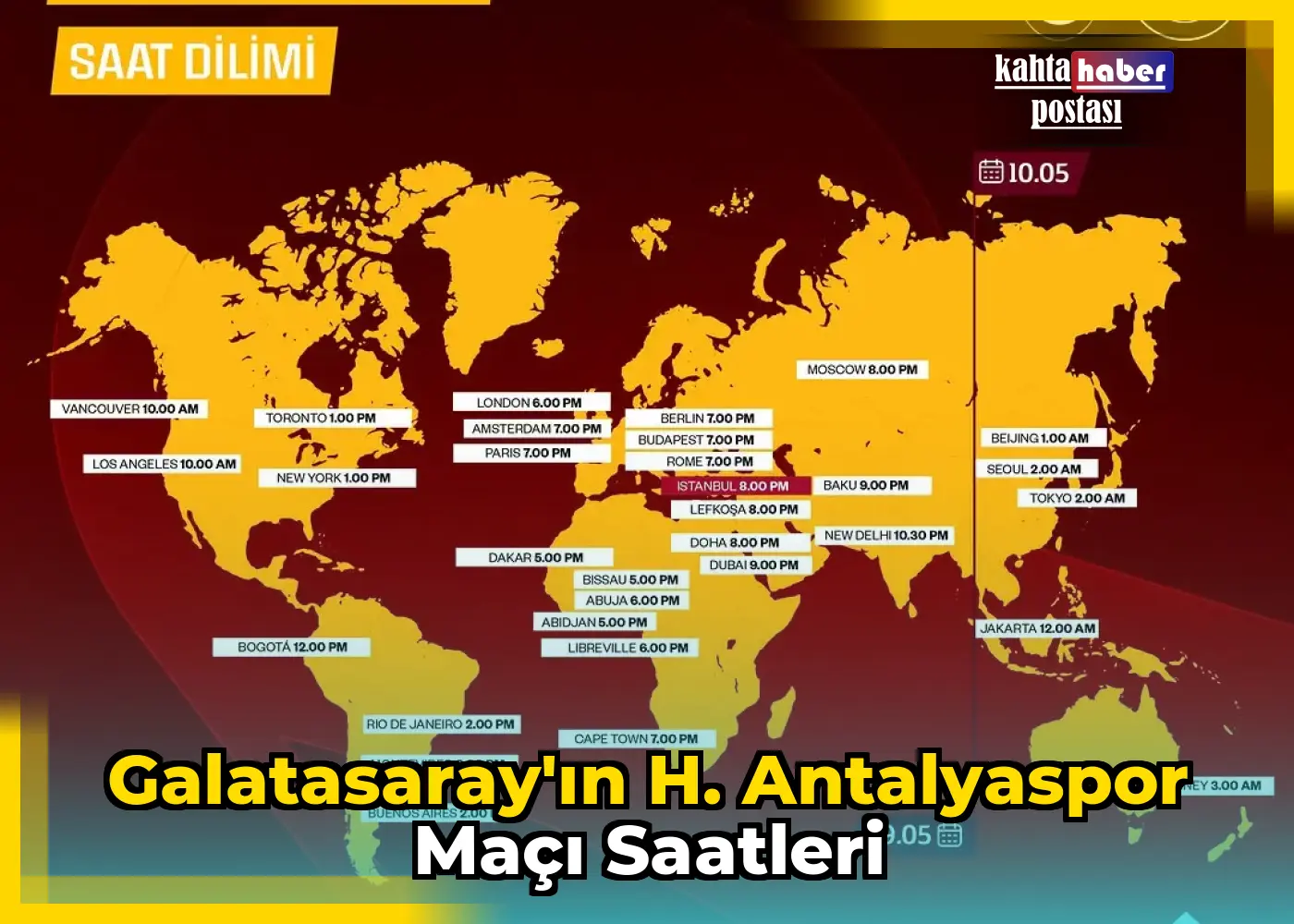 Galatasaray'ın H. Antalyaspor Maçı Saatleri