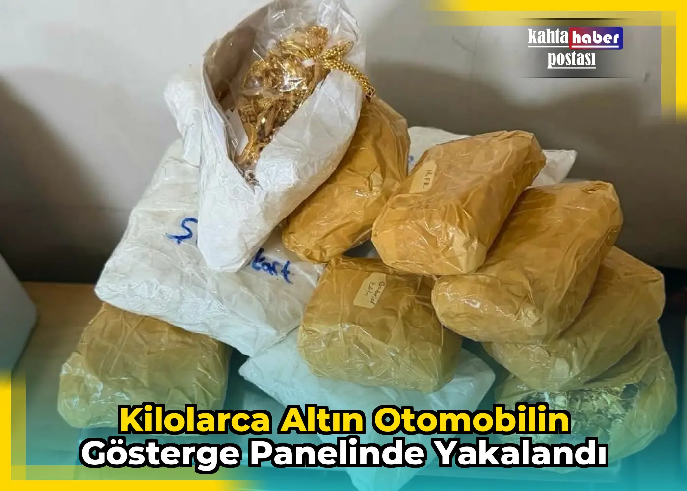 Kilolarca Altın Otomobilin Gösterge Panelinde Yakalandı
