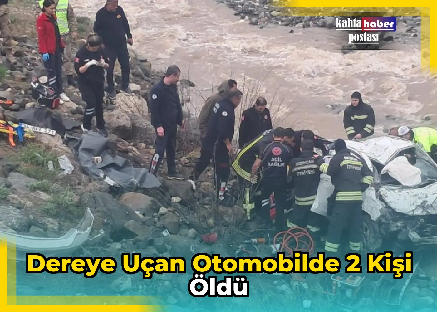 Dereye Uçan Otomobilde 2 Kişi Öldü