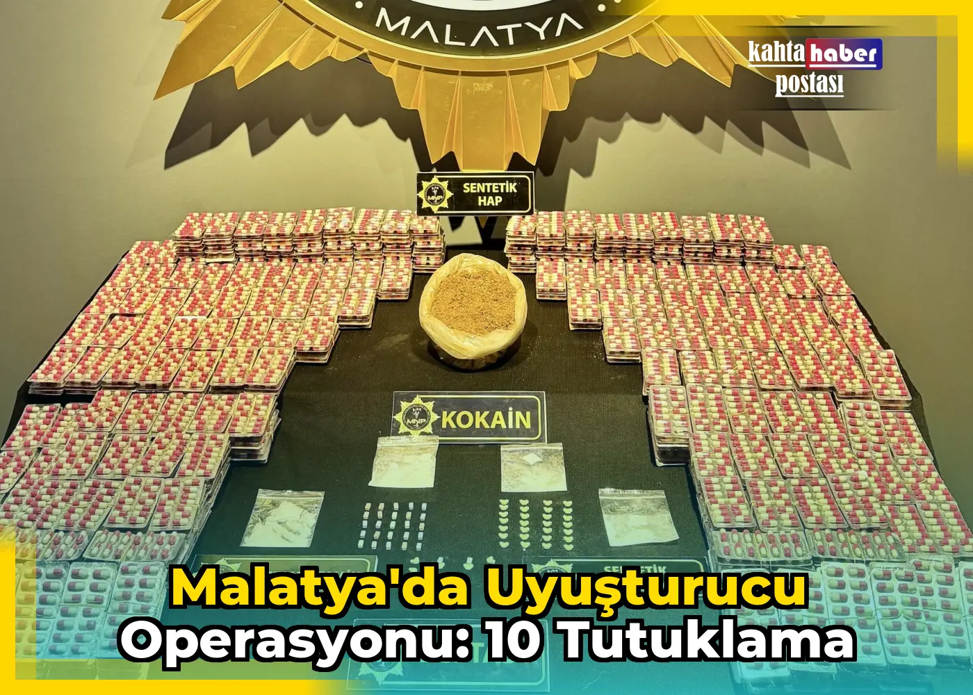 Malatya'da Uyuşturucu Operasyonu: 10 Tutuklama