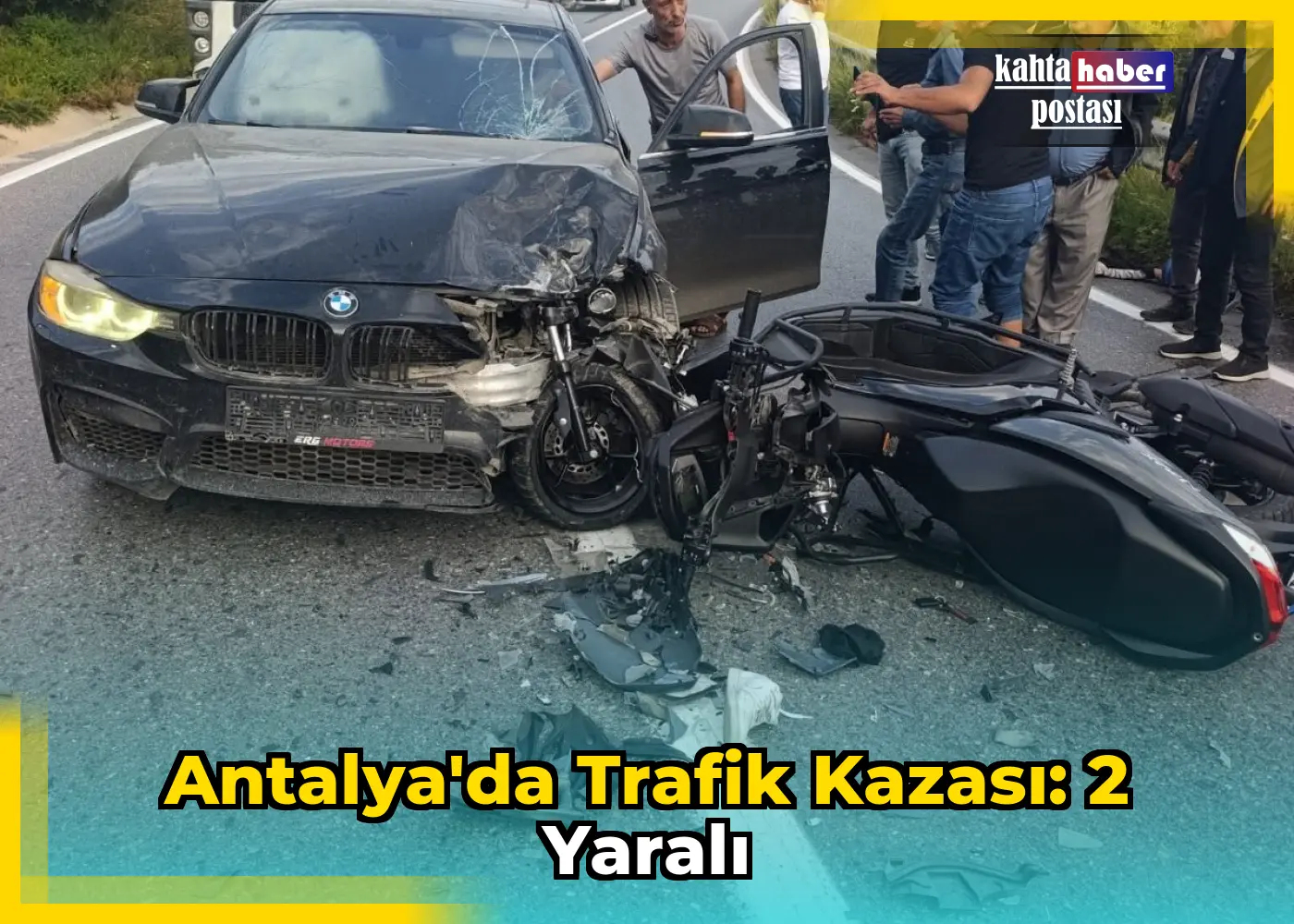 Antalya'da Trafik Kazası: 2 Yaralı