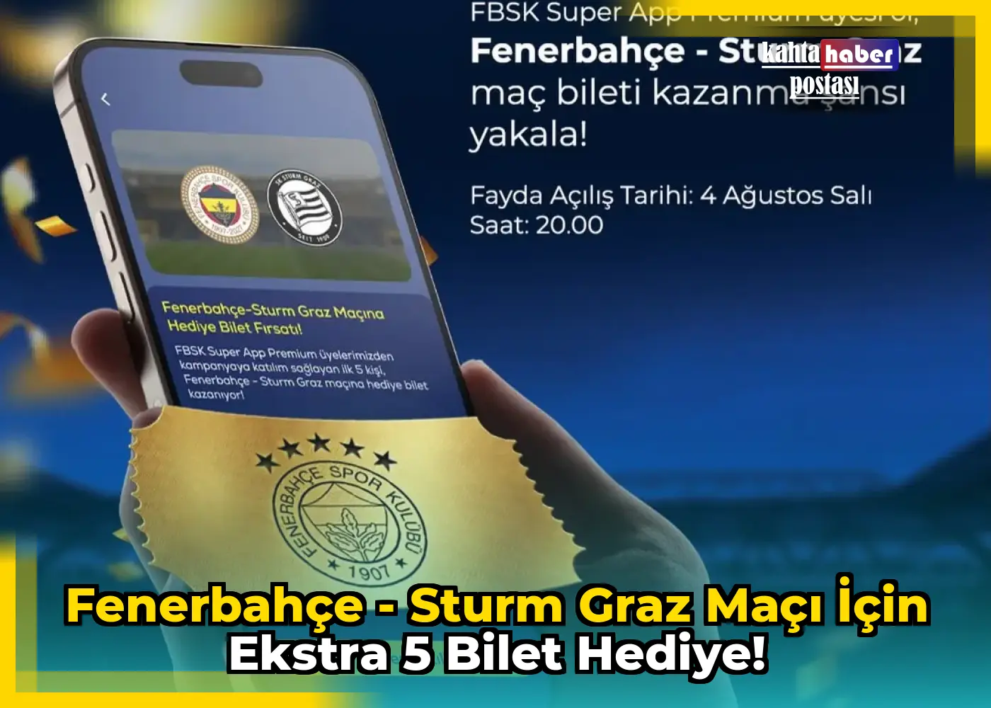 Fenerbahçe - Sturm Graz Maçı için Ekstra 5 Bilet Hediye!