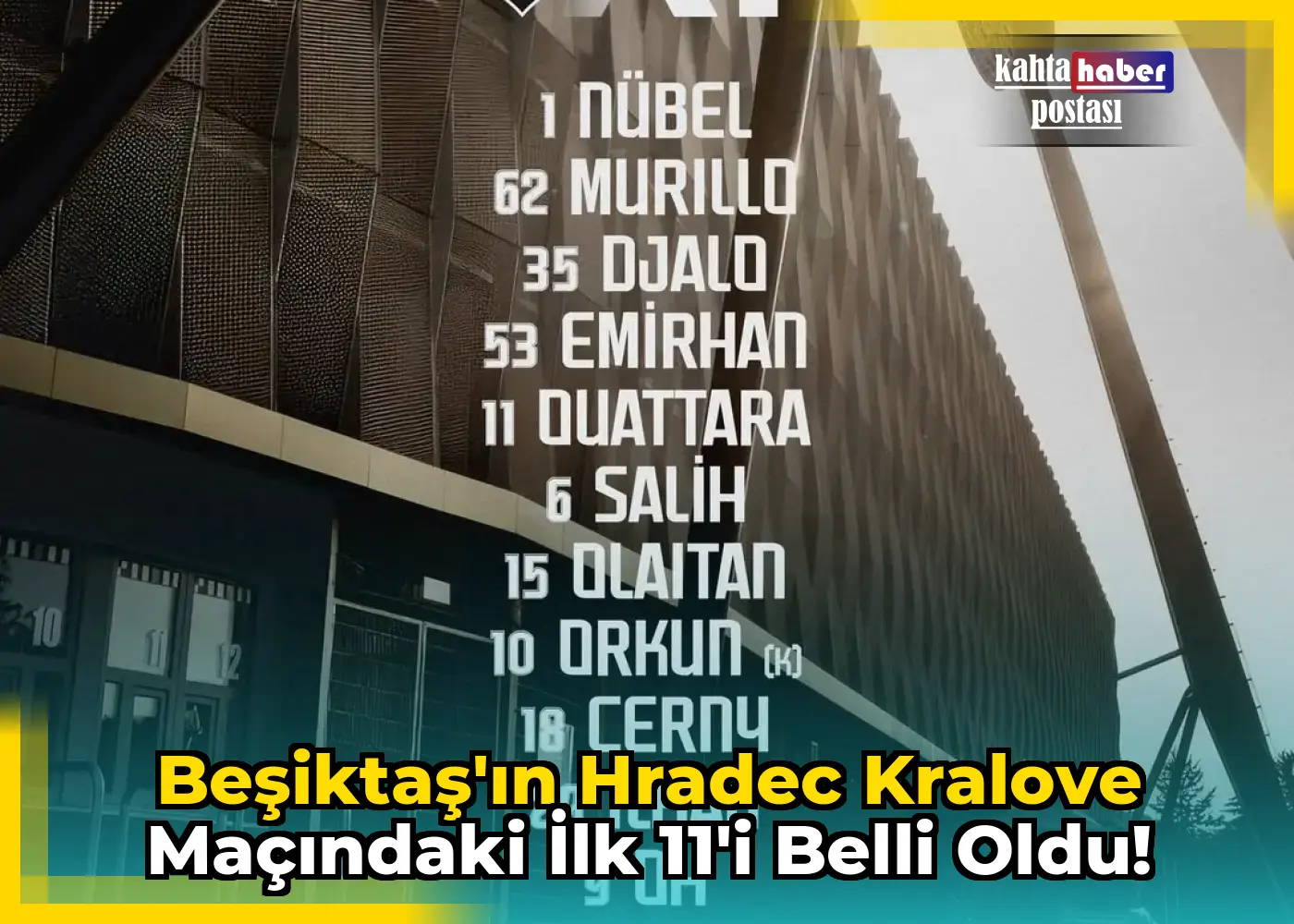 Beşiktaş'ın Hradec Kralove Maçındaki İlk 11'i Belli Oldu!