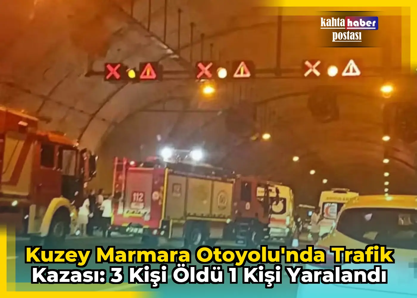 Kuzey Marmara Otoyolu'nda Trafik Kazası: 3 Kişi Öldü 1 Kişi Yaralandı