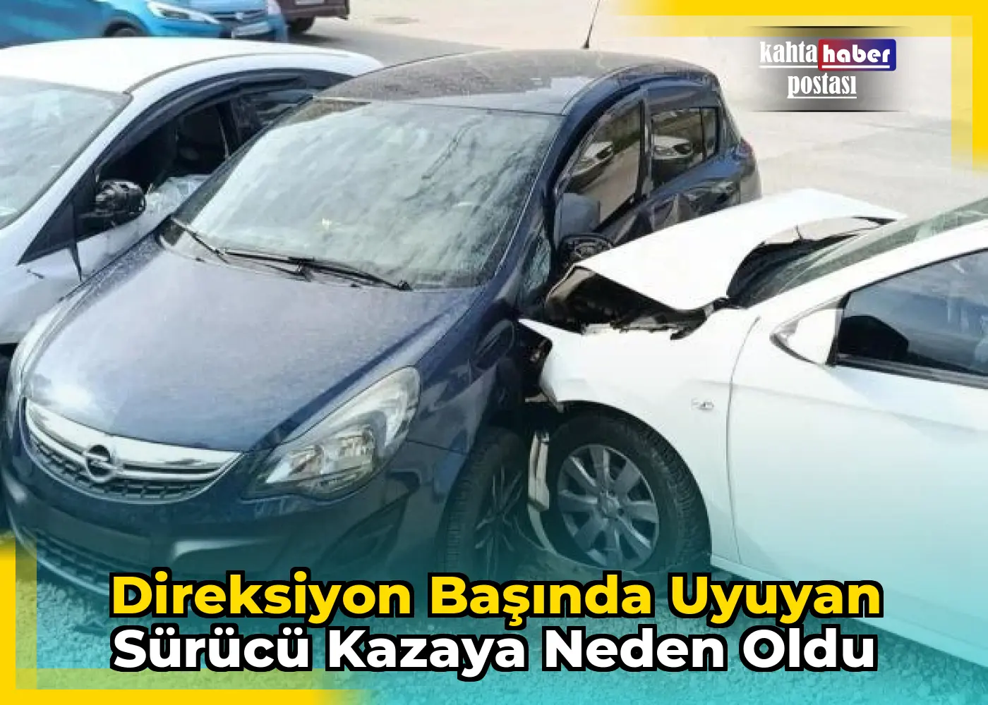 Direksiyon Başında Uyuyan Sürücü Kazaya Neden Oldu