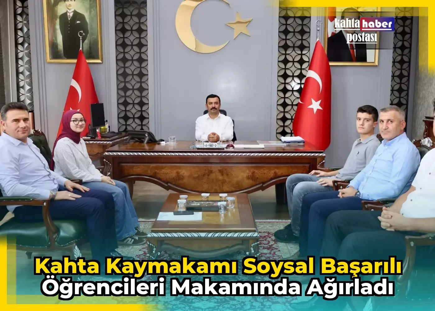 Kahta Kaymakamı Soysal Başarılı Öğrencileri Makamında Ağırladı