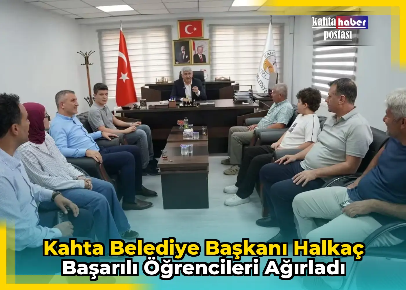 Kahta Belediye Başkanı Halkaç Başarılı Öğrencileri Ağırladı