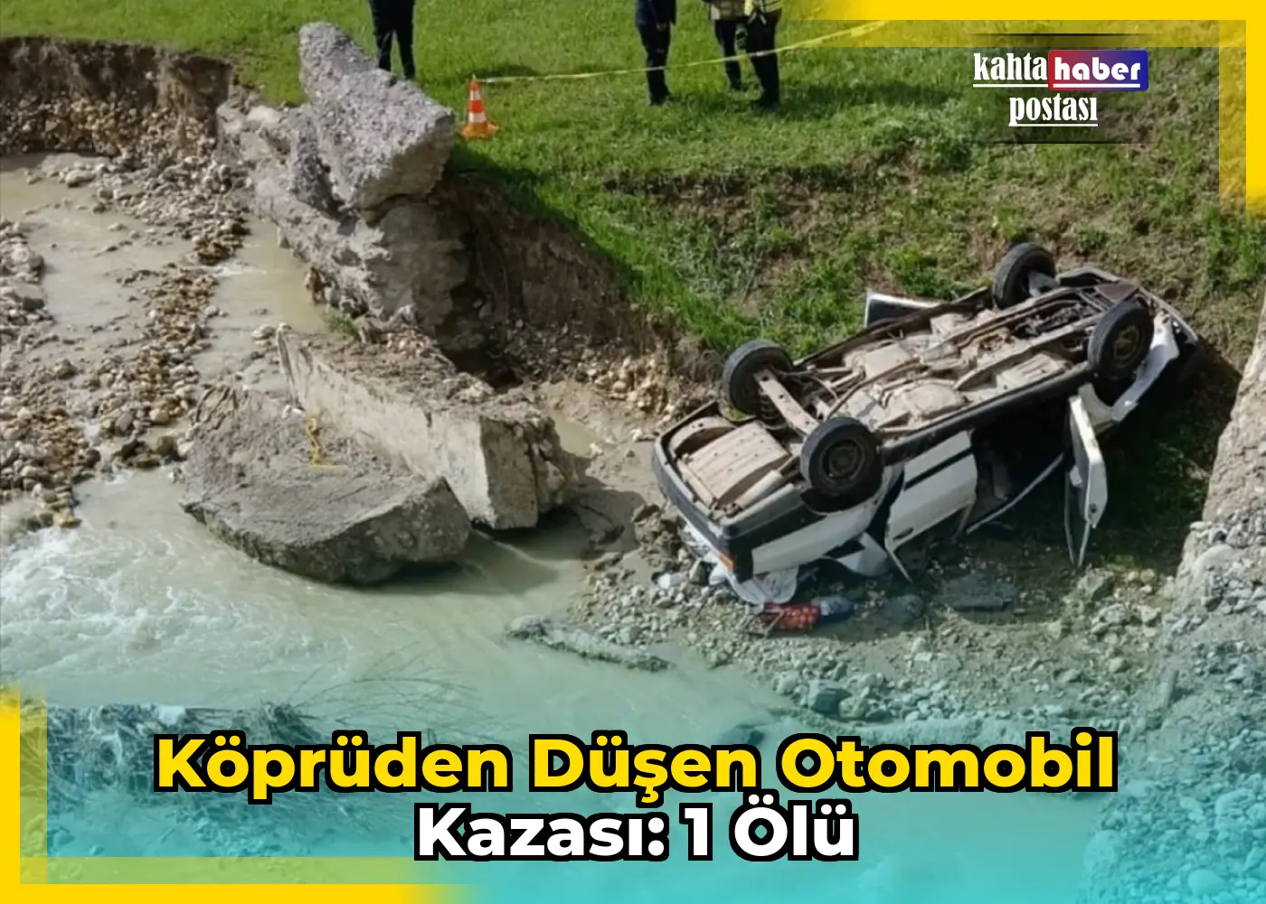 Köprüden Düşen Otomobil Kazası: 1 Ölü