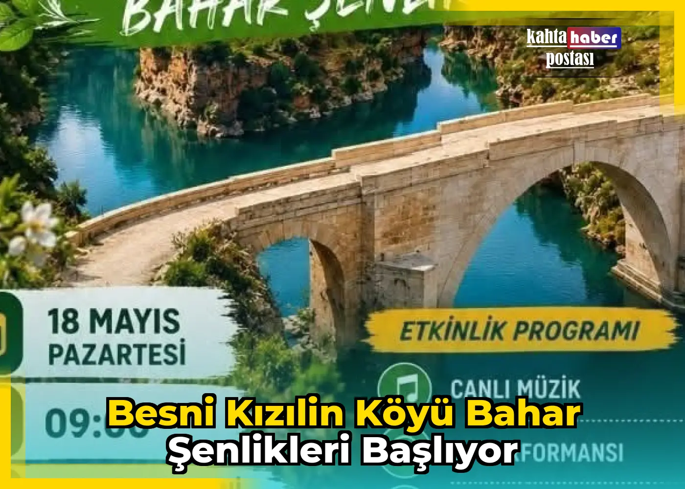 Besni Kızılin Köyü Bahar Şenlikleri Başlıyor