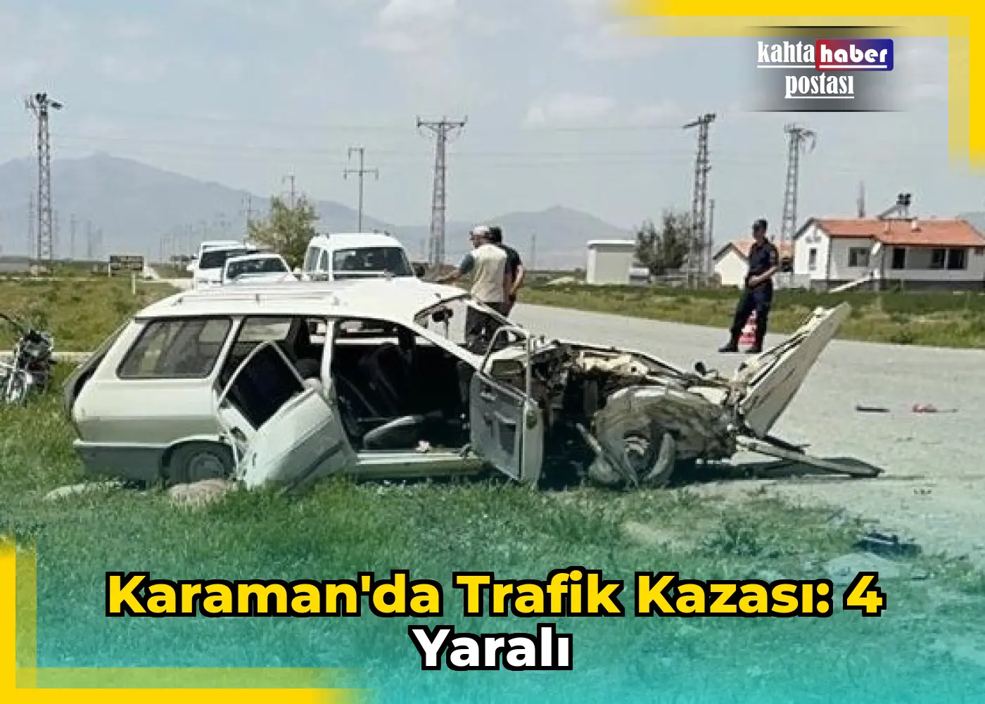 Karaman'da Trafik Kazası: 4 Yaralı